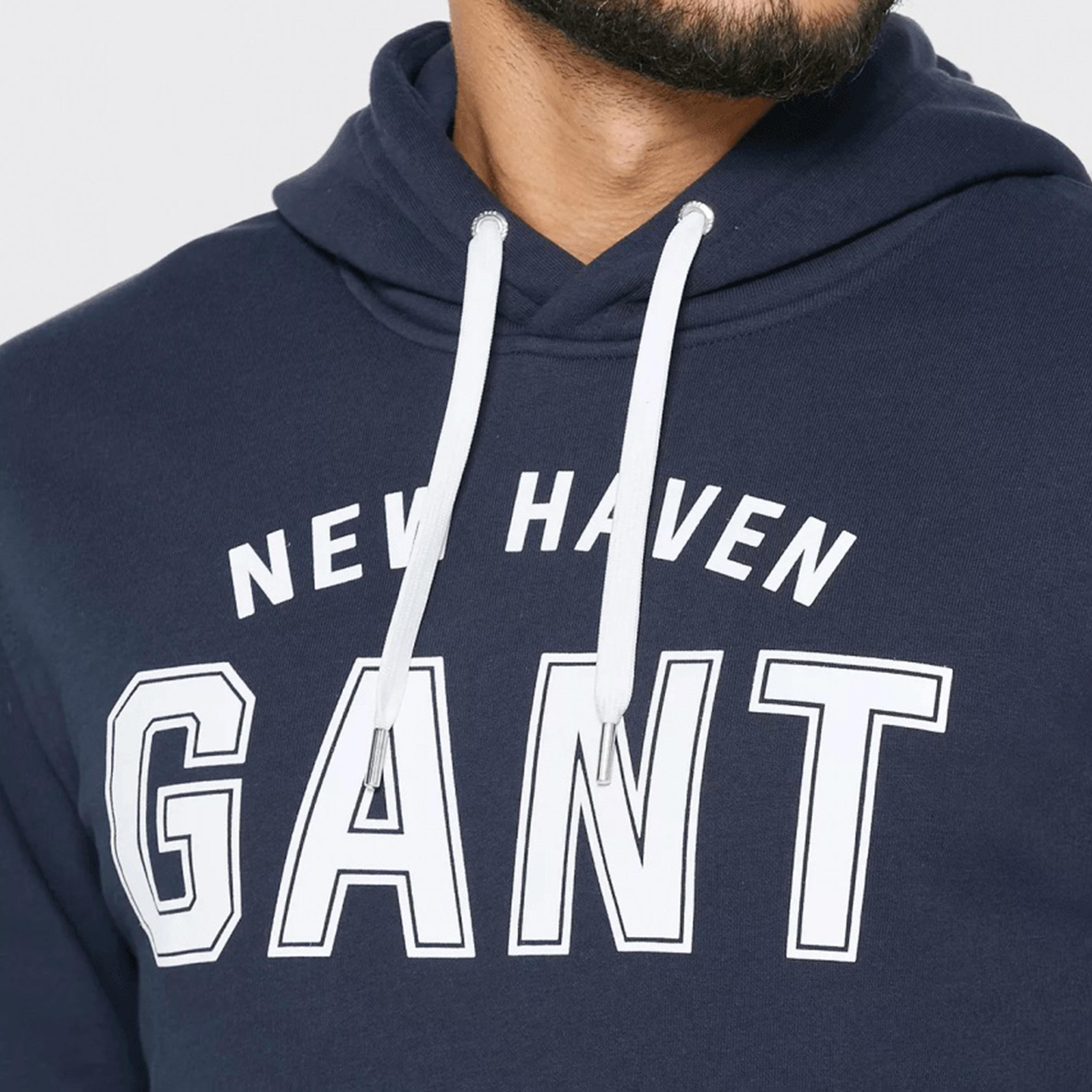 Gant Logo Print Drawstring Hoodie-men-winterwear-hoodiesandsweatshirts-image-3