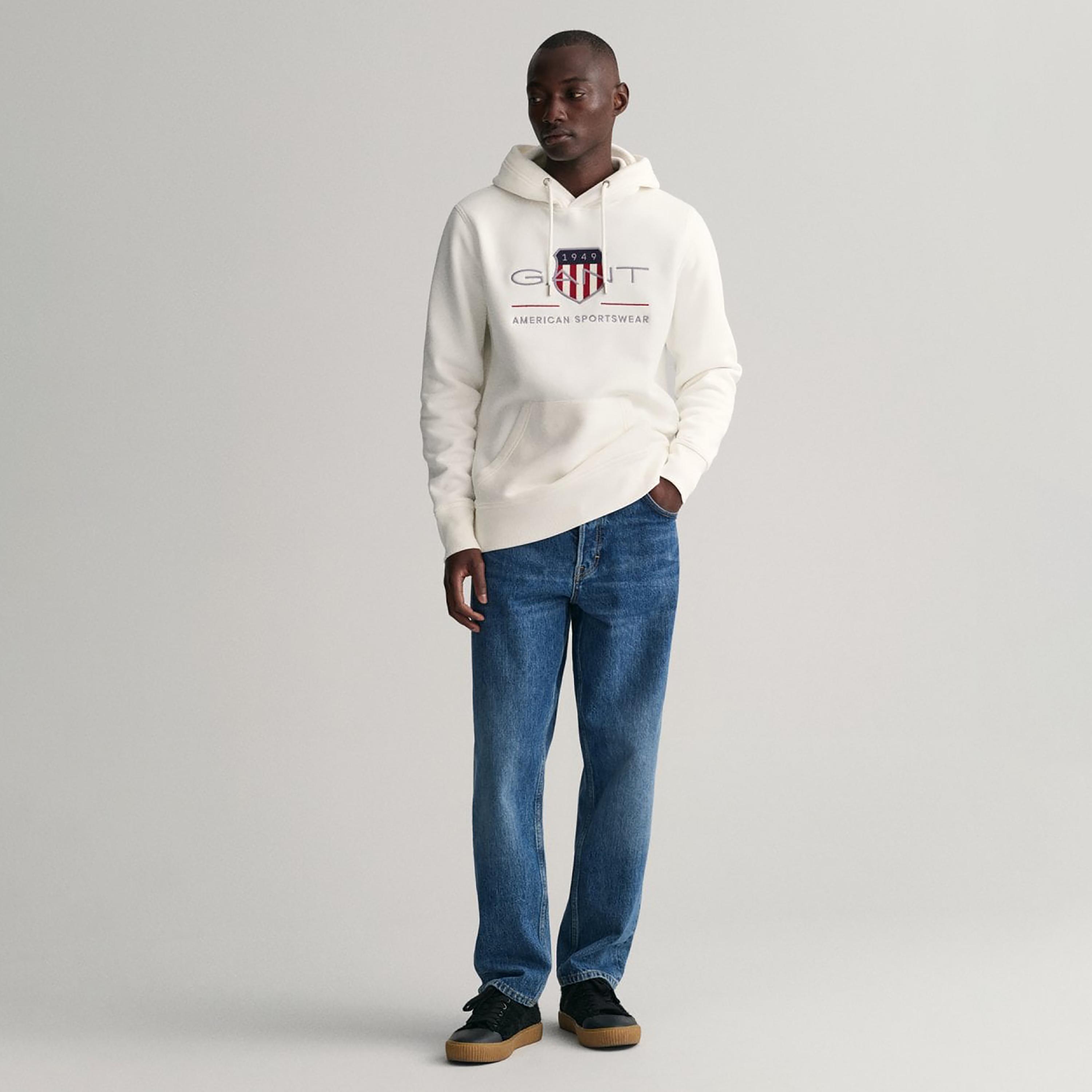 Gant Embroidered Logo Hoodie with Kangaroo Pocket-men-winterwear-hoodiesandsweatshirts-image-2