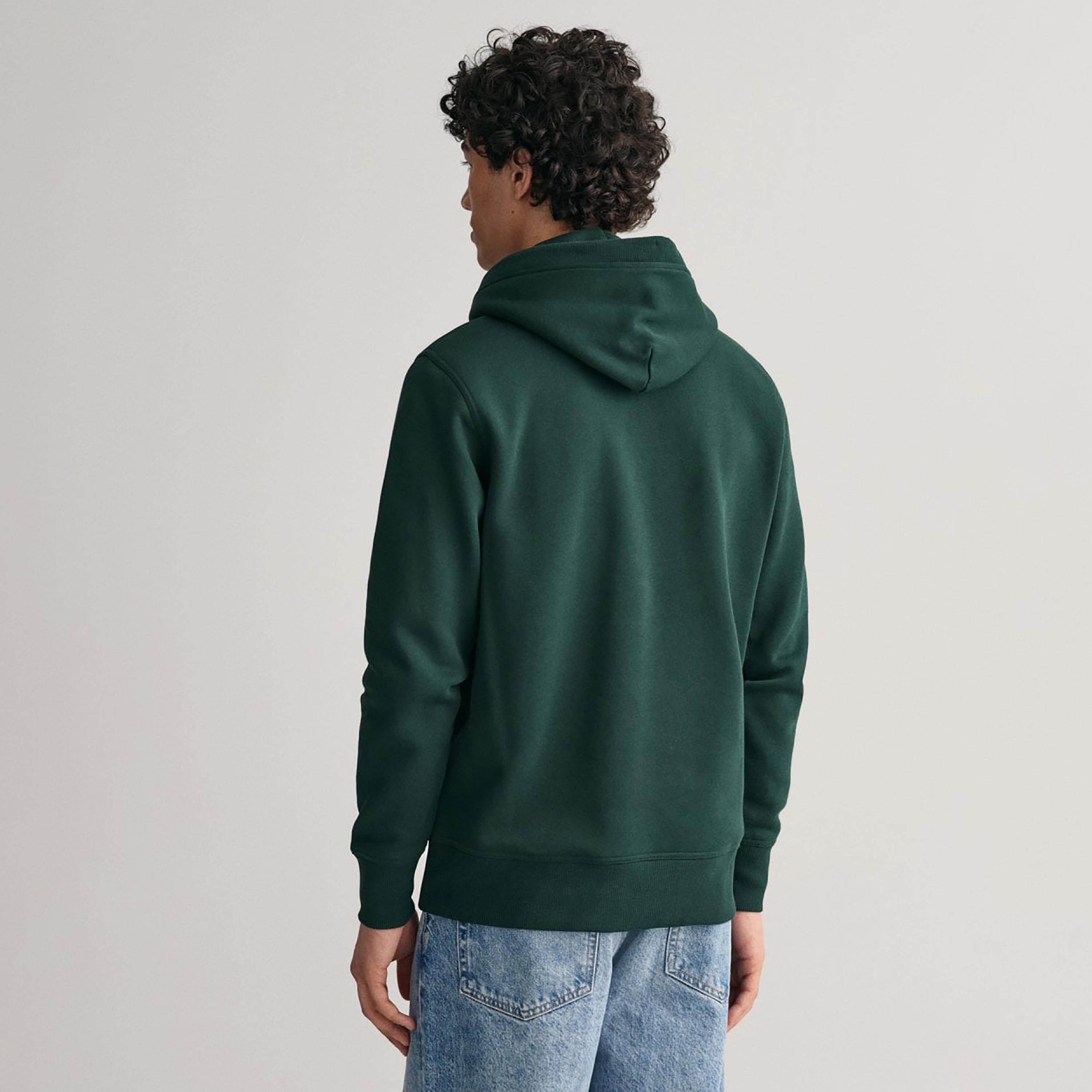 Gant Embroidered Logo Hoodie with Kangaroo Pocket-men-winterwear-hoodiesandsweatshirts-image-4