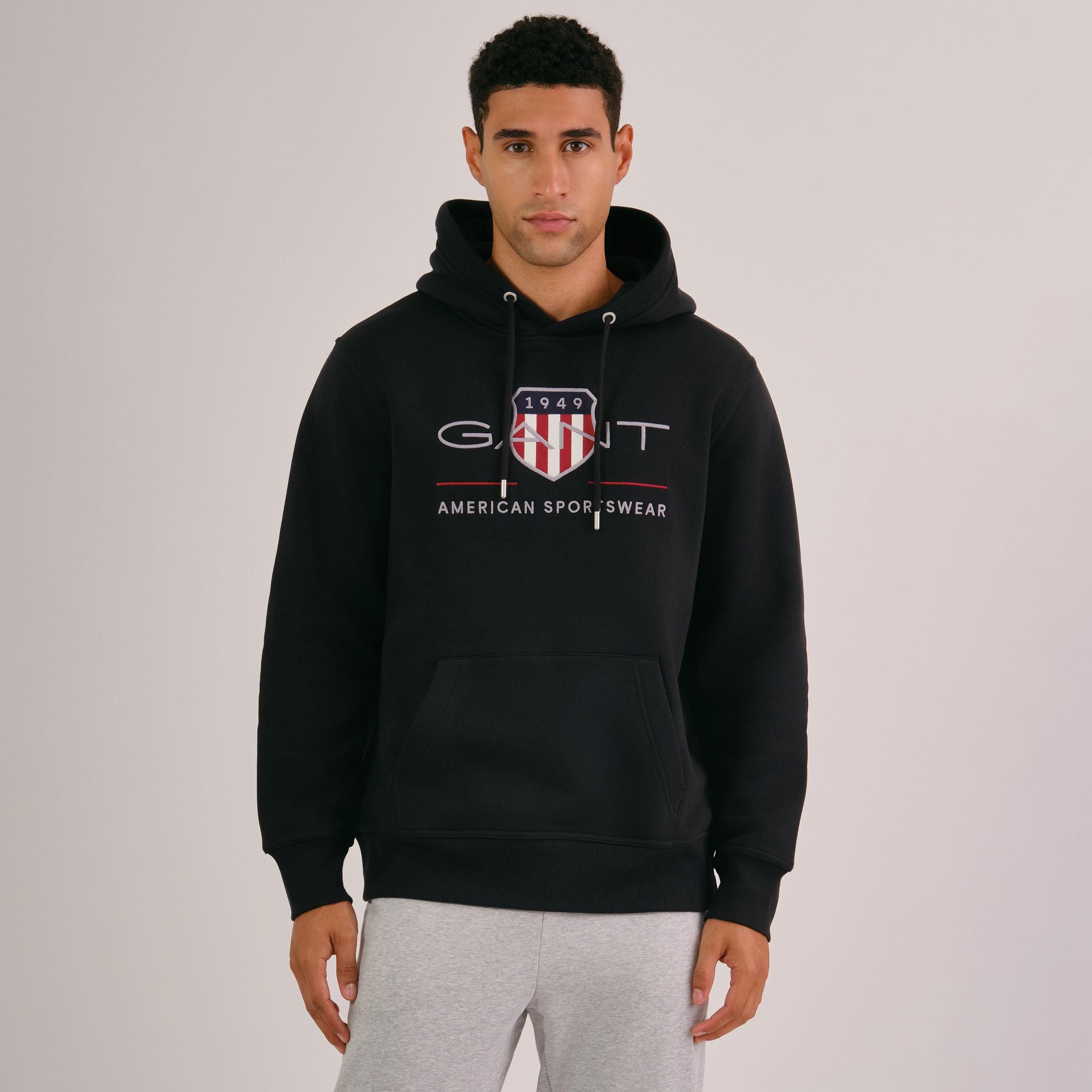 Gant Embroidered Shield Logo Long Sleeves Men's Hoodie-men-winterwear-hoodiesandsweatshirts-image-4