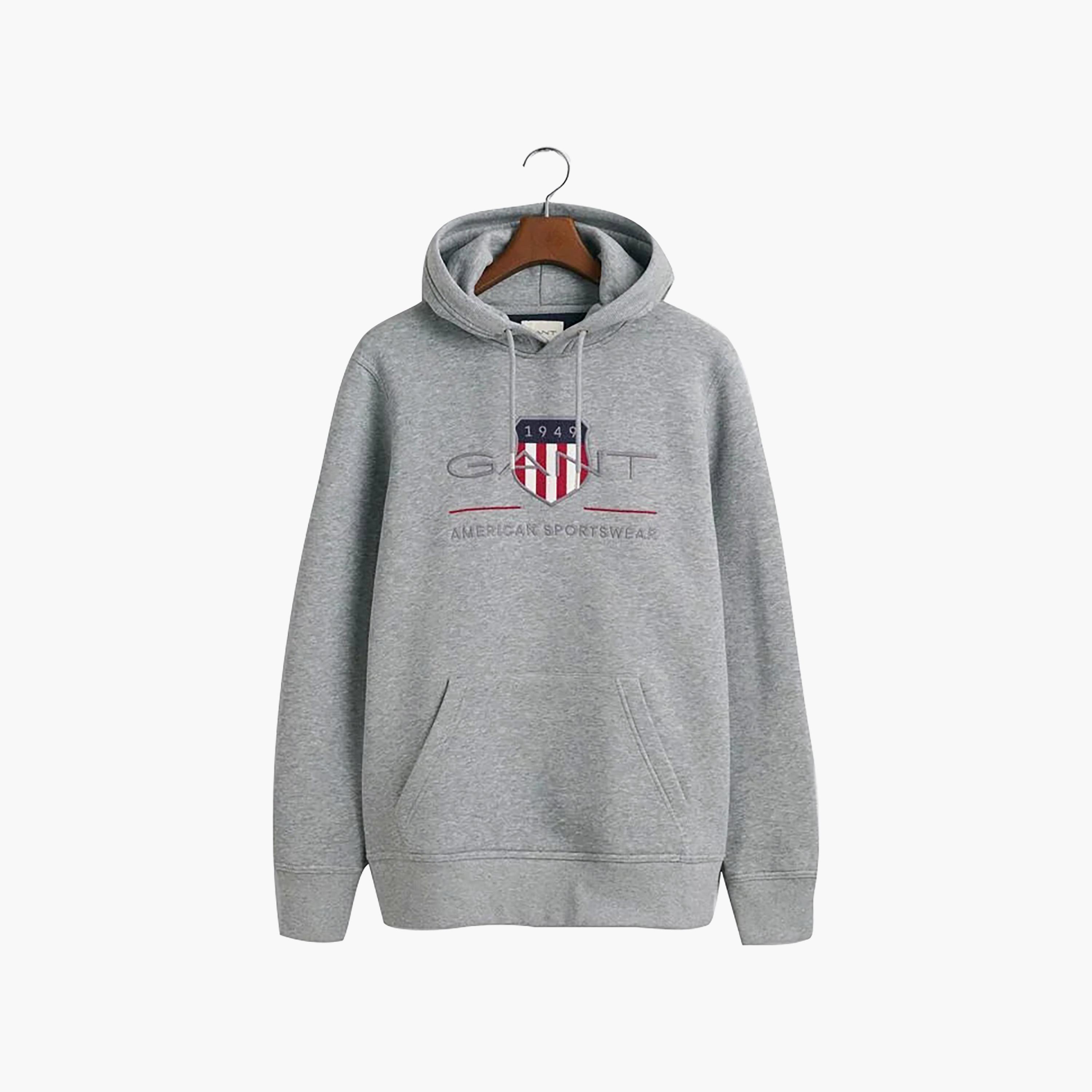 Gant Embroidered Logo Hoodie with Kangaroo Pocket-men-winterwear-hoodiesandsweatshirts-image-4