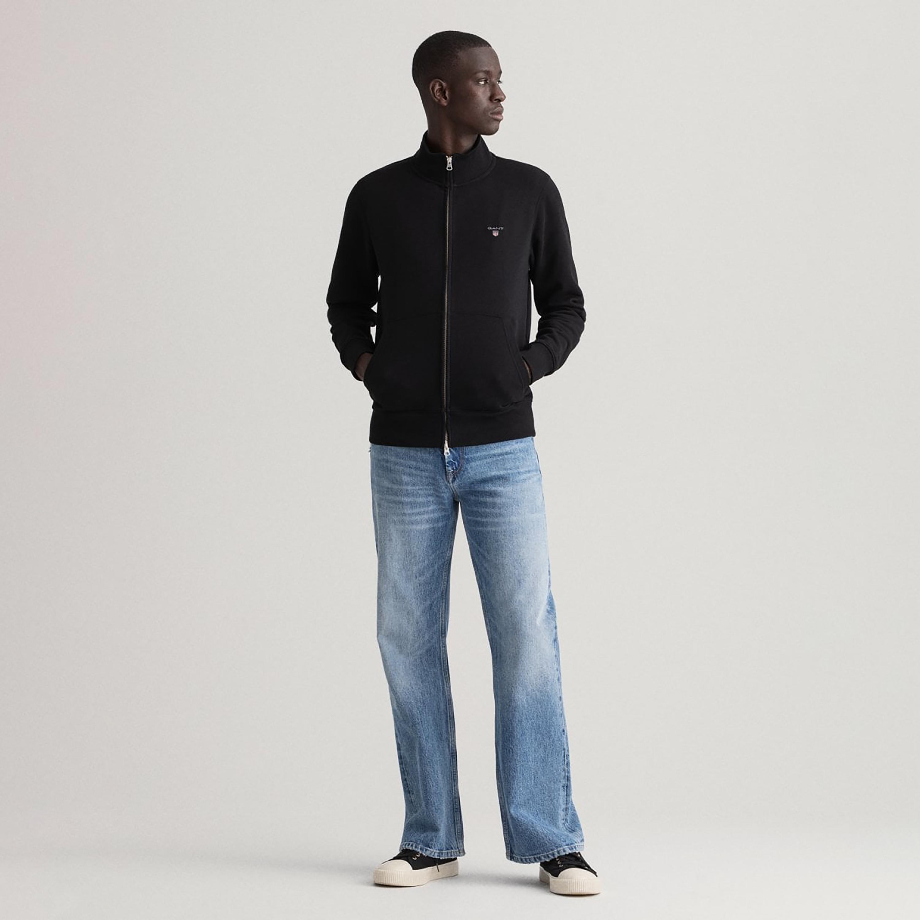 Gant Logo Detail High Neck Jacket with Split Pocket-men-clothing-jacketsandblazers-jackets-image-2