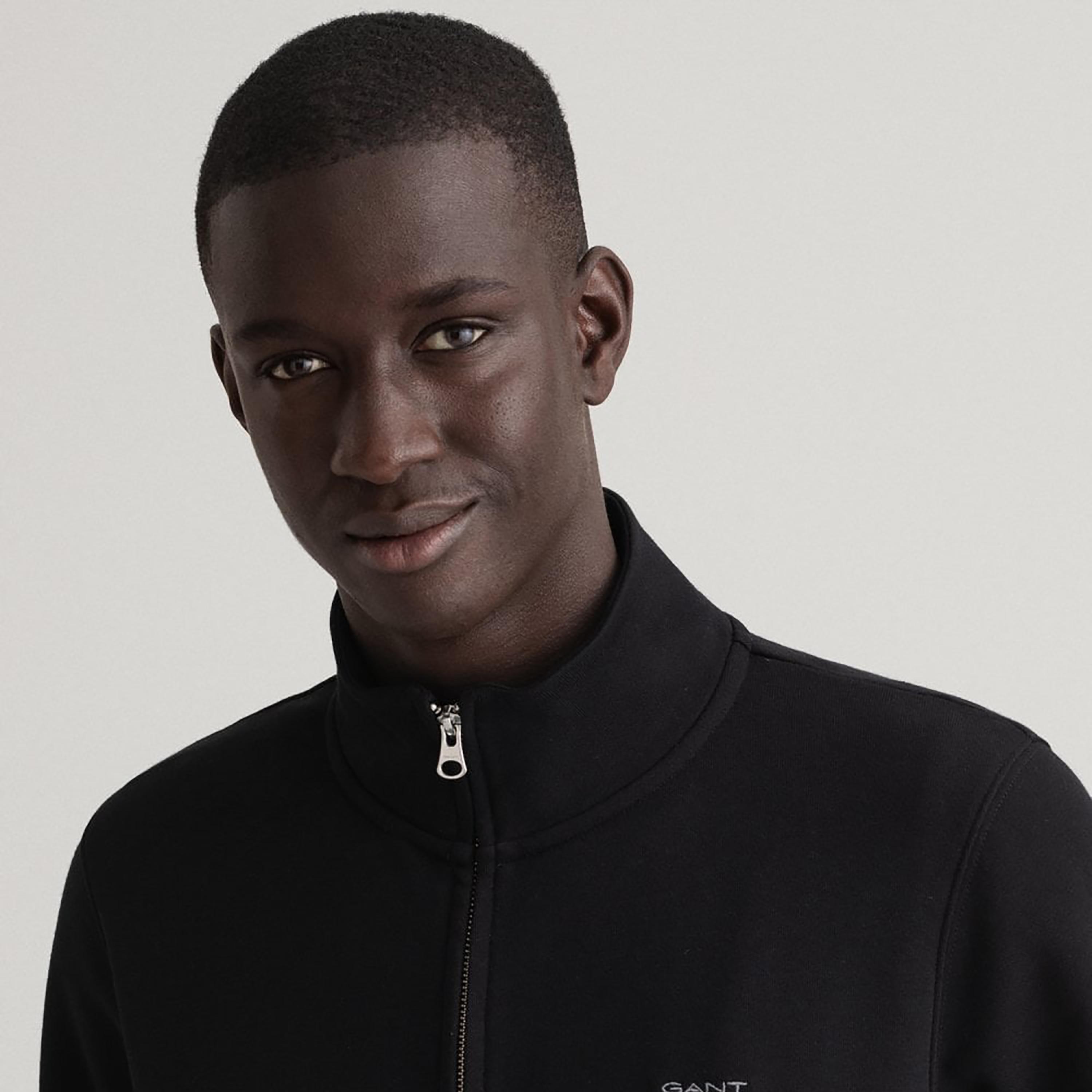 Gant Logo Detail High Neck Jacket with Split Pocket-men-clothing-jacketsandblazers-jackets-image-3