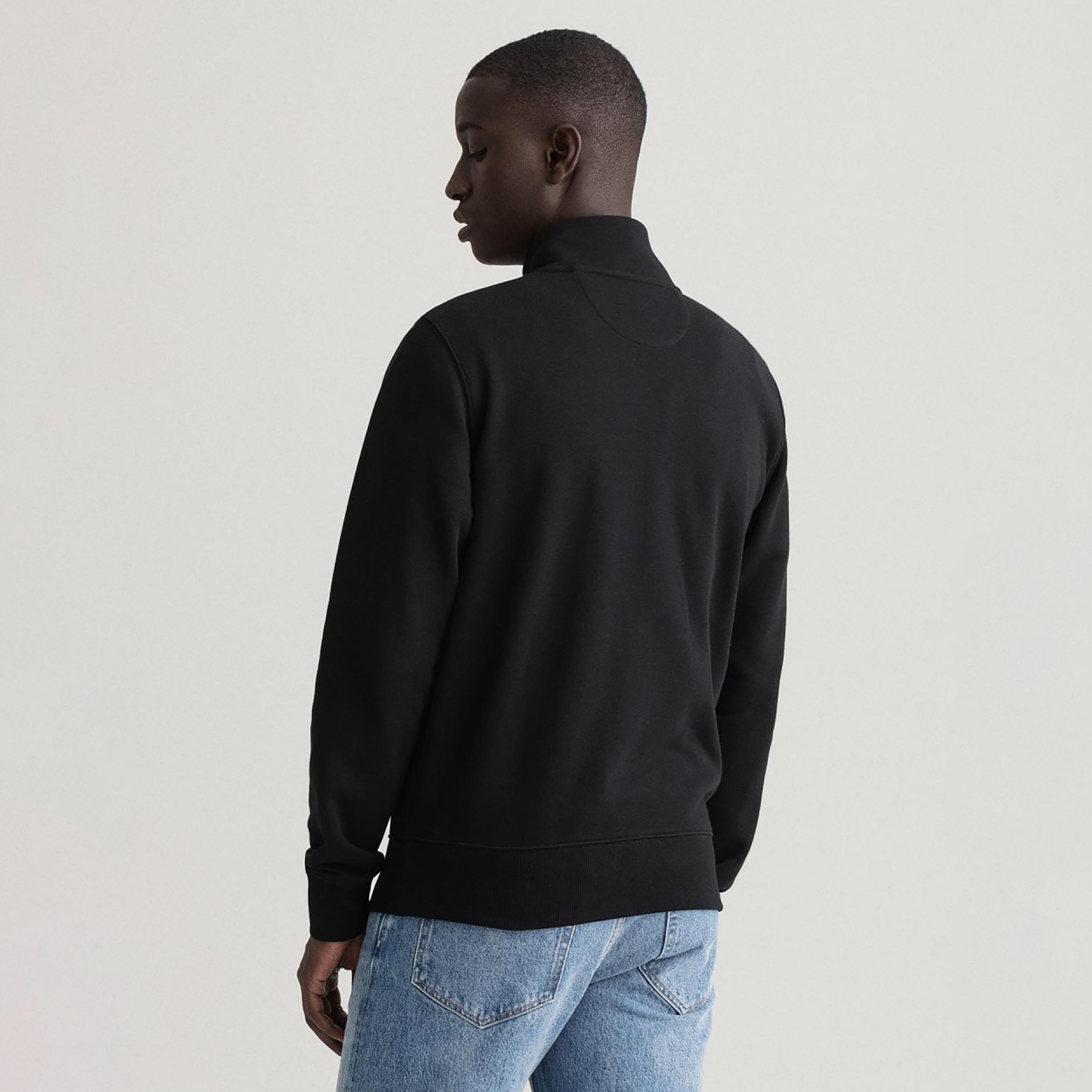 Gant Logo Detail High Neck Jacket with Split Pocket-men-clothing-jacketsandblazers-jackets-image-4