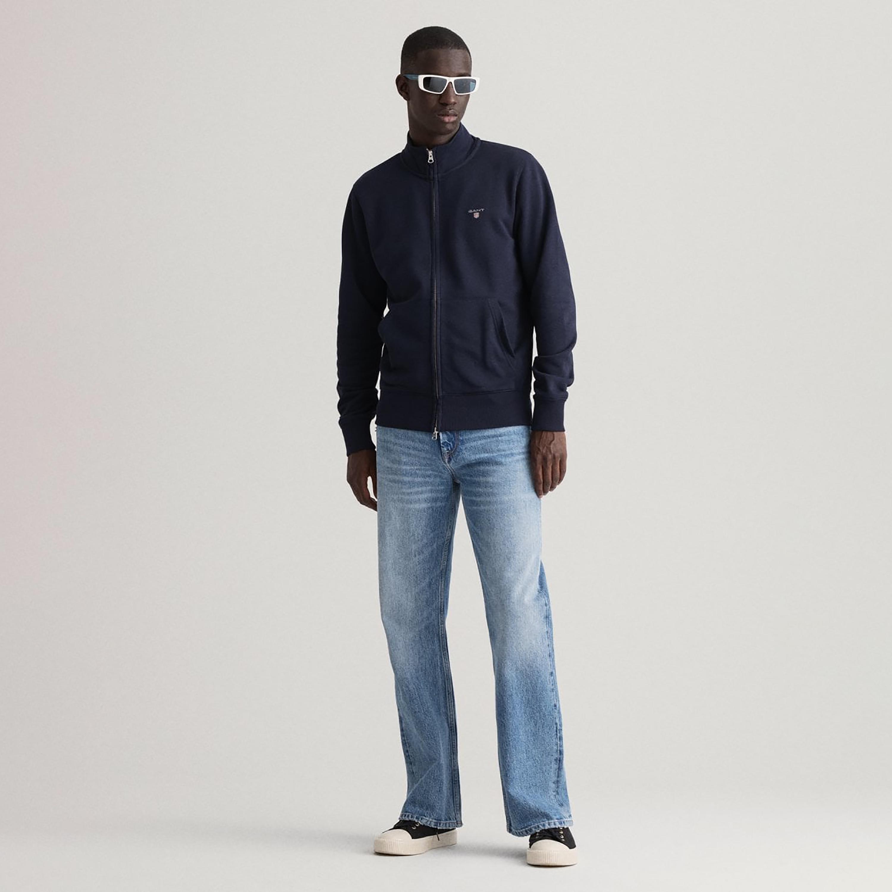 Gant Logo Detail High Neck Jacket with Split Pocket-men-clothing-jacketsandblazers-jackets-image-2