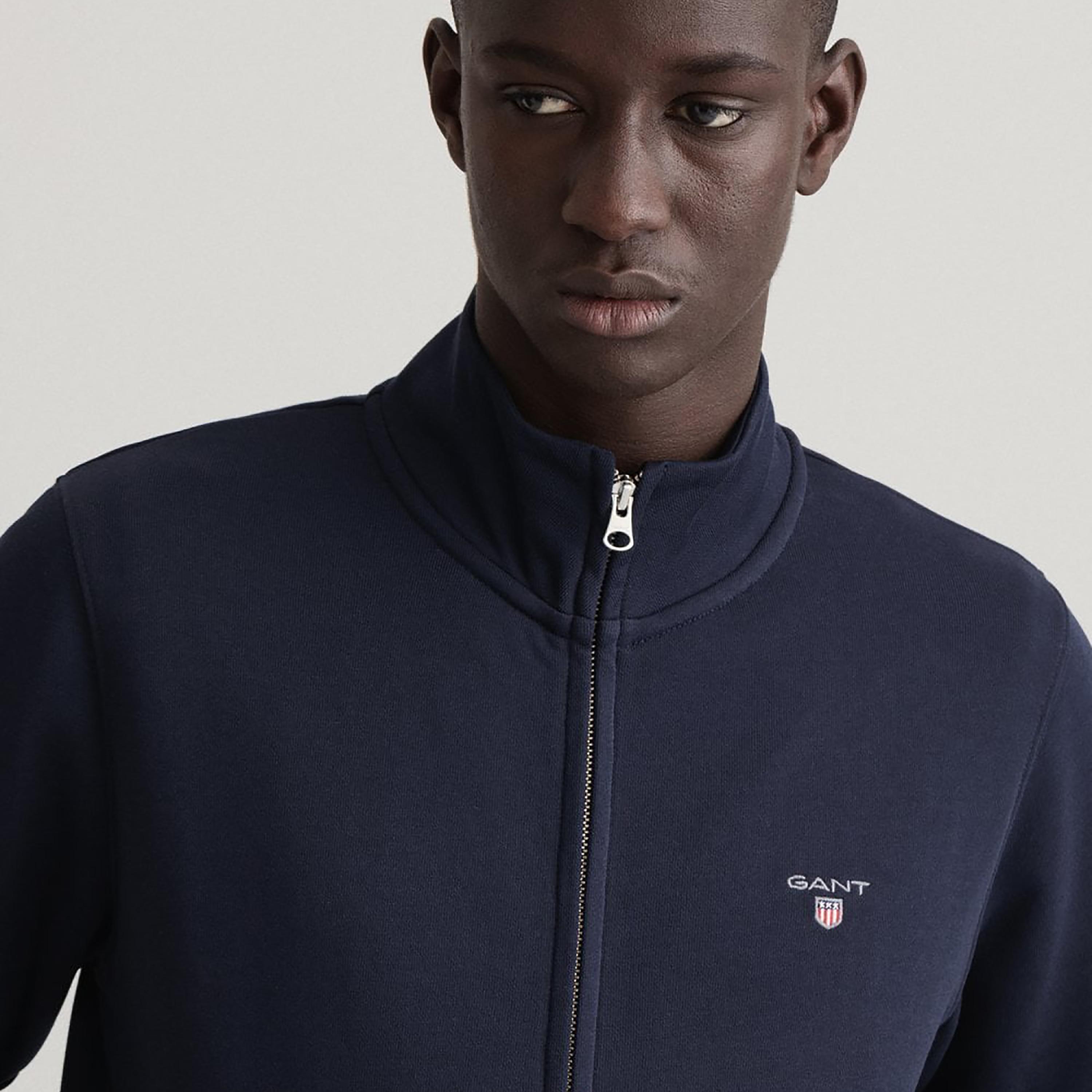 Gant Logo Detail High Neck Jacket with Split Pocket-men-clothing-jacketsandblazers-jackets-image-3