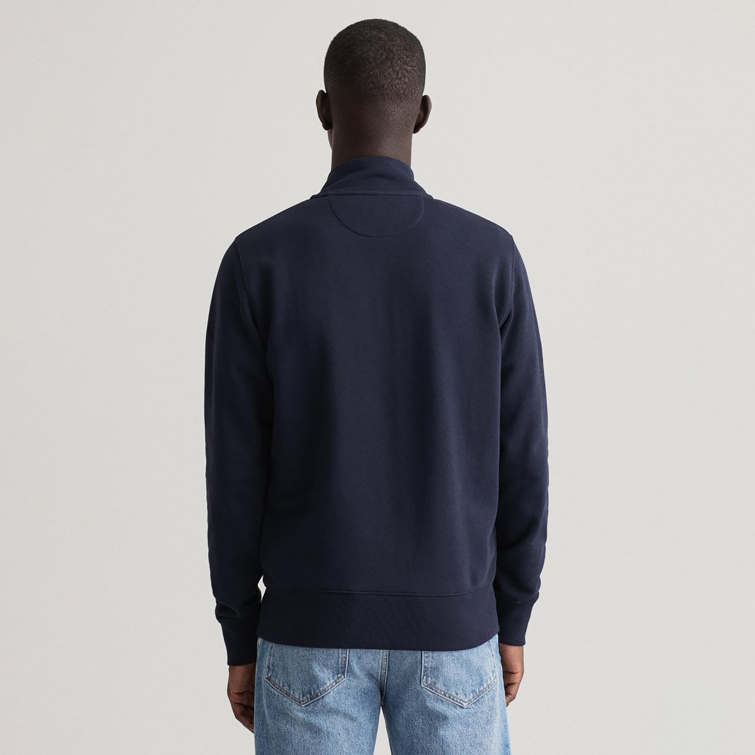 Gant Logo Detail High Neck Jacket with Split Pocket-men-clothing-jacketsandblazers-jackets-image-4