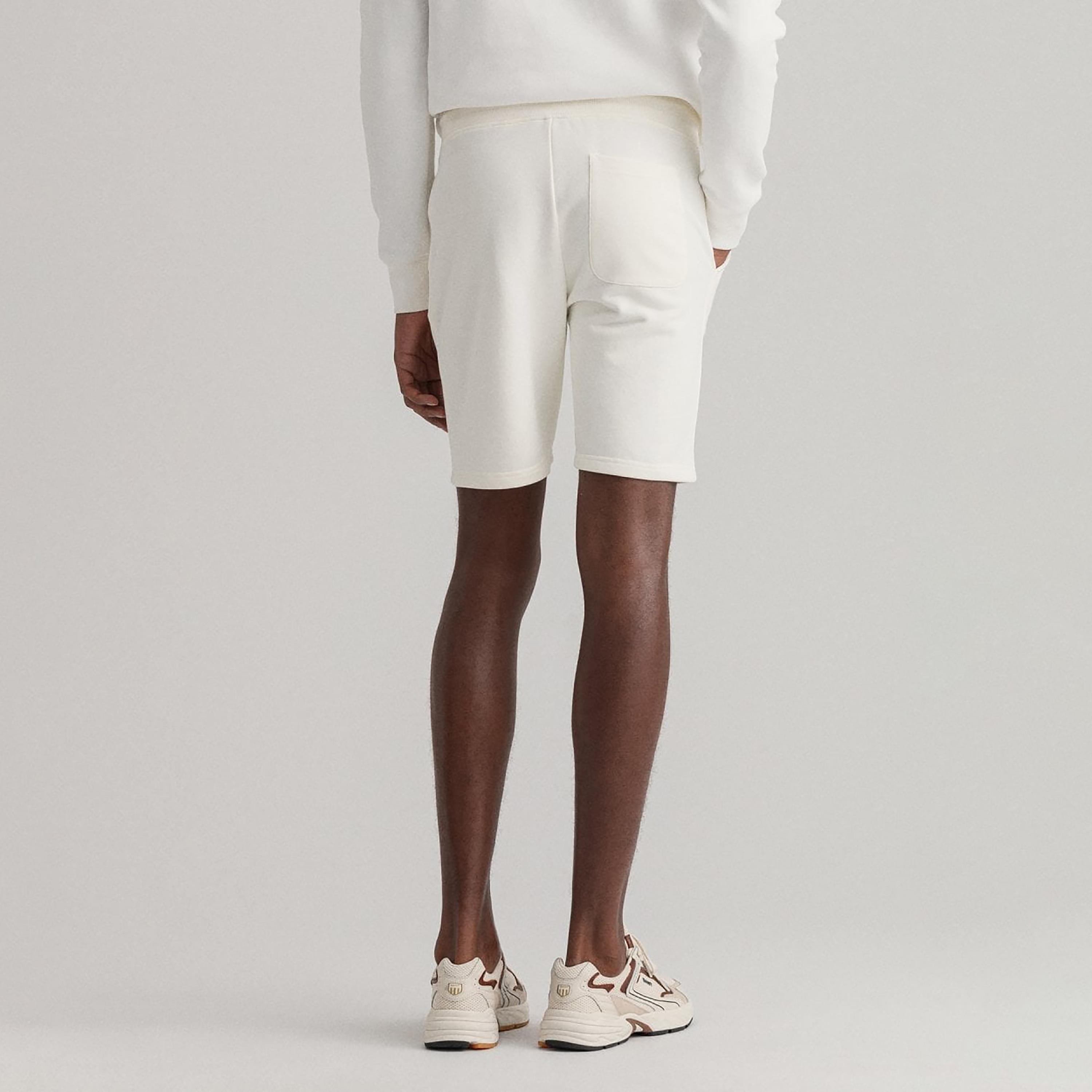 Gant Logo Detail Mid-Rise Drawstring Shorts-men-clothing-bottoms-shorts-image-4