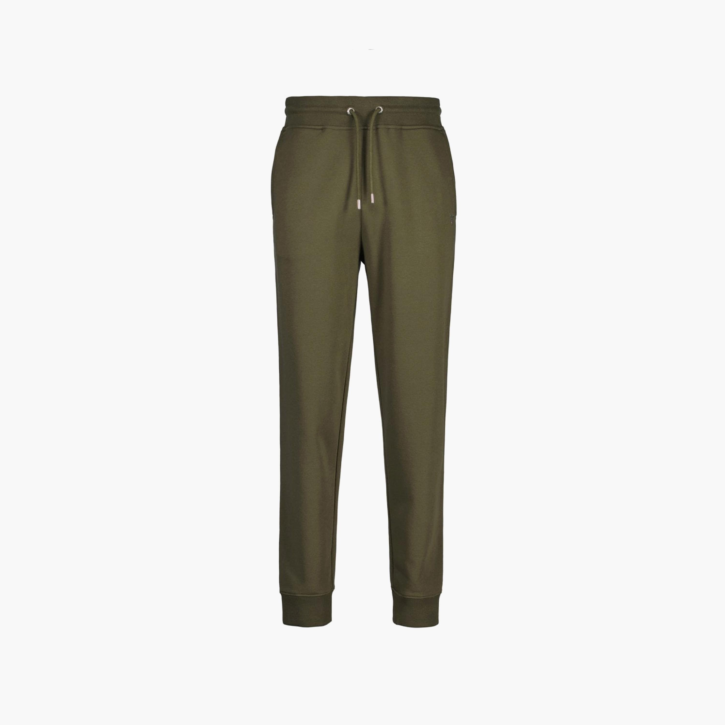 Gant Plain Mid-Rise Drawstring Sweatpants-men-clothing-bottoms-joggers-image-1