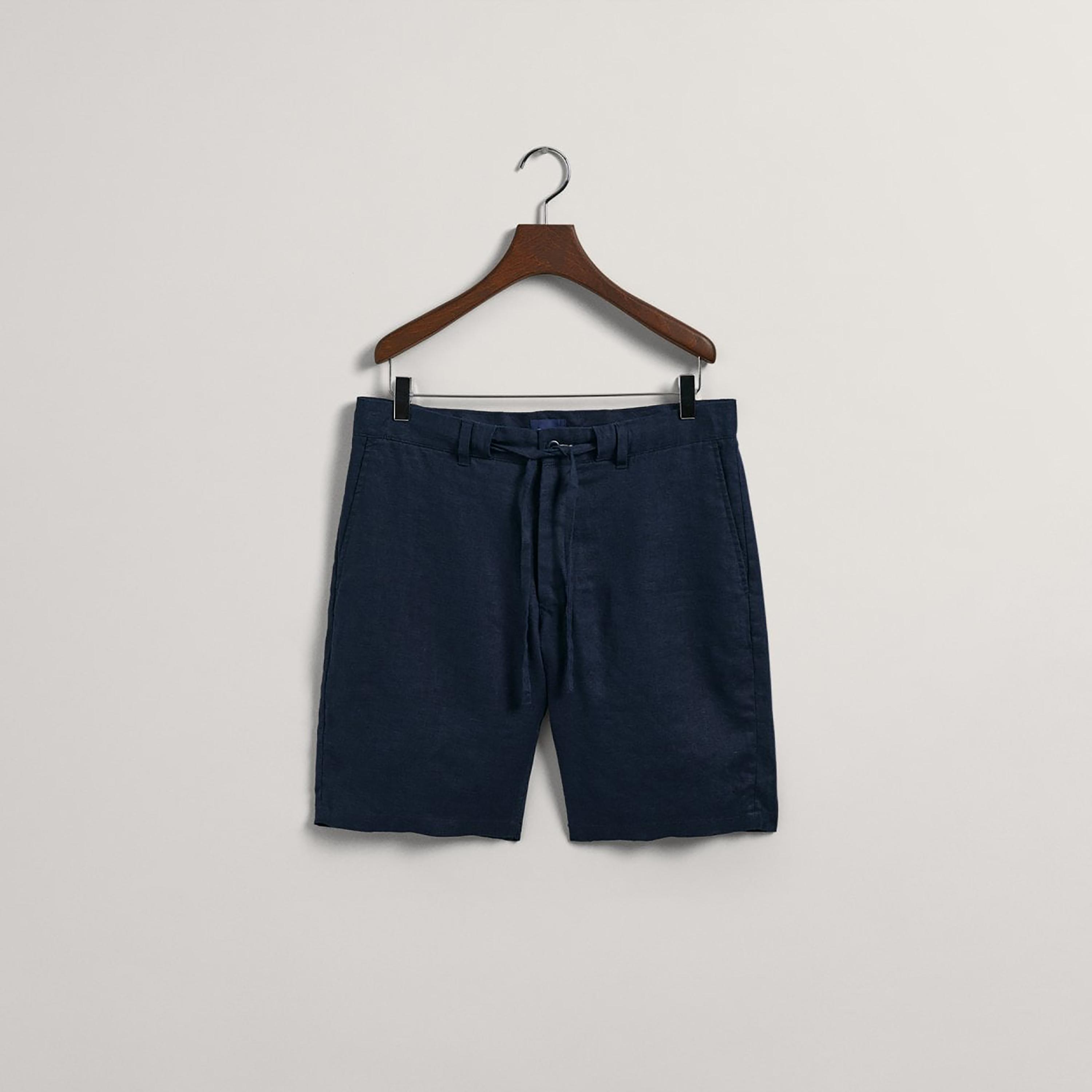 شورت برباط متوسط الارتفاع مزين بشعار جانت-men-clothing-bottoms-shorts-image-1