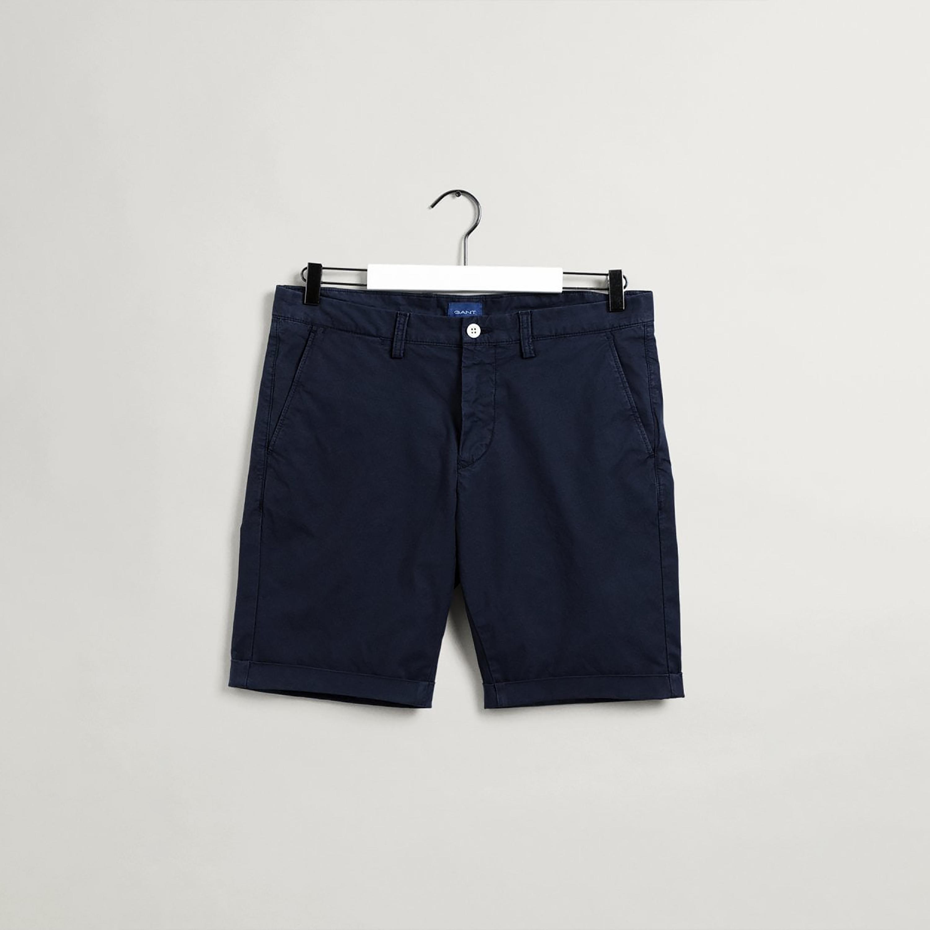 Gant Plain Mid-Rise Buttoned Shorts-men-clothing-bottoms-shorts-image-1