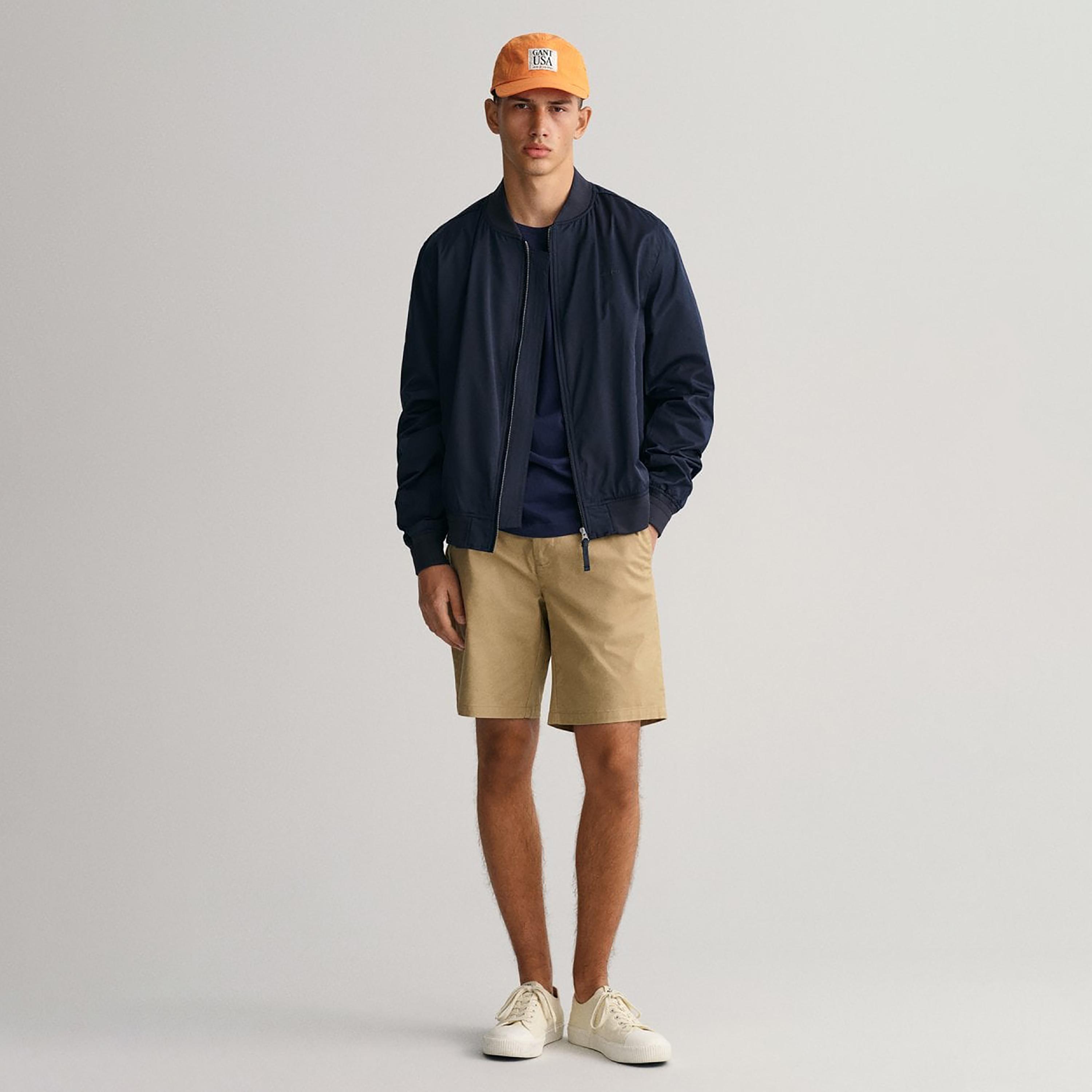 Gant Plain Mid-Rise Buttoned Shorts-men-clothing-bottoms-shorts-image-2