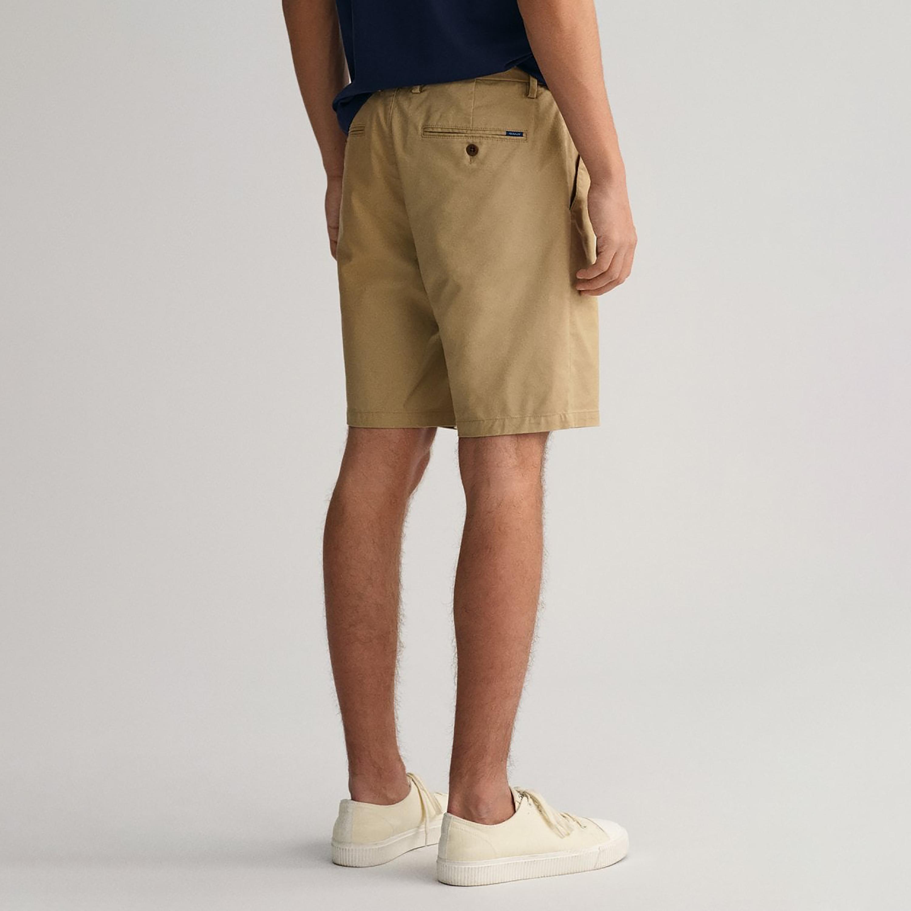 شورت من جانت سادة بأزرار متوسطة الارتفاع-men-clothing-bottoms-shorts-image-1
