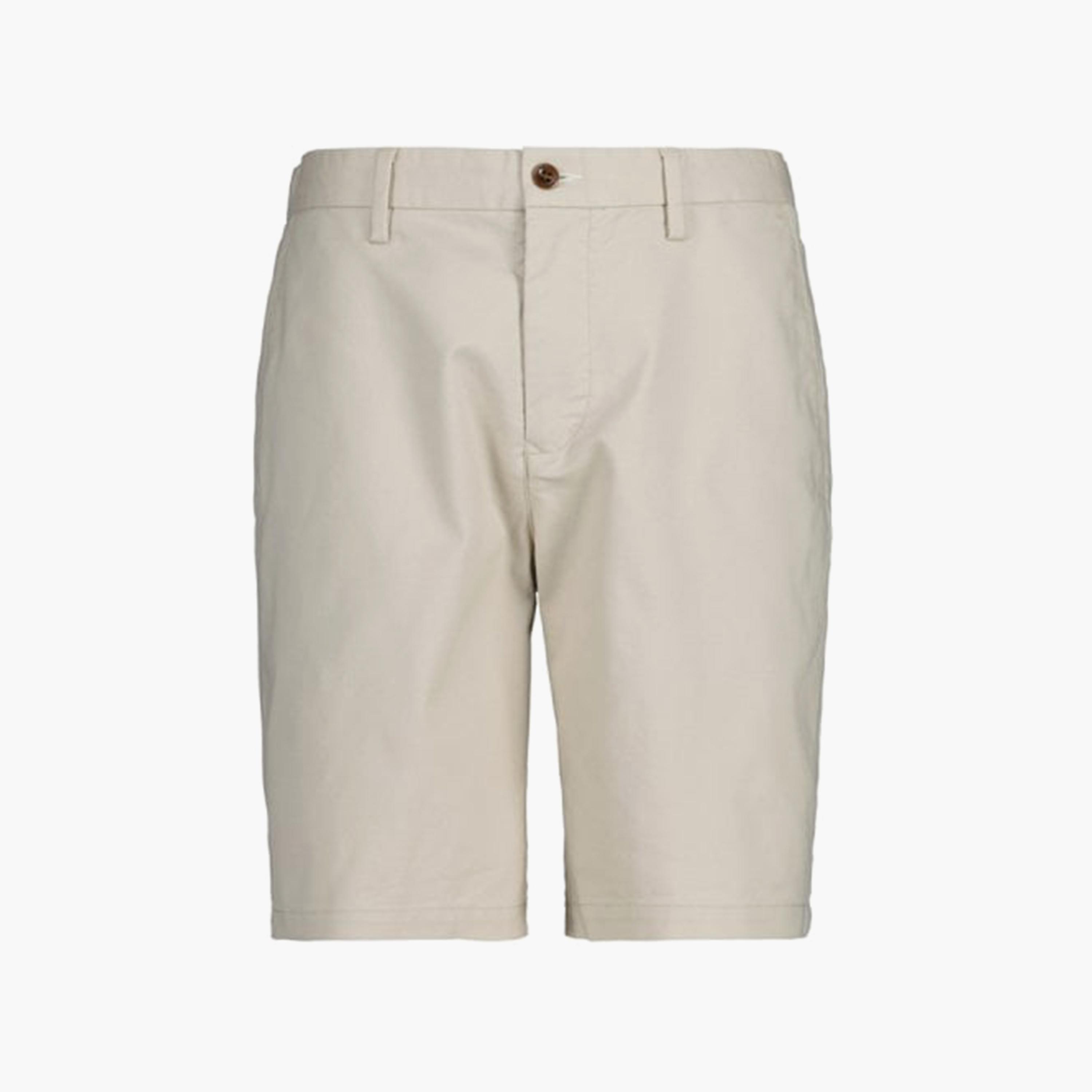 شورت من جانت سادة بأزرار متوسطة الارتفاع-men-clothing-bottoms-shorts-image-1