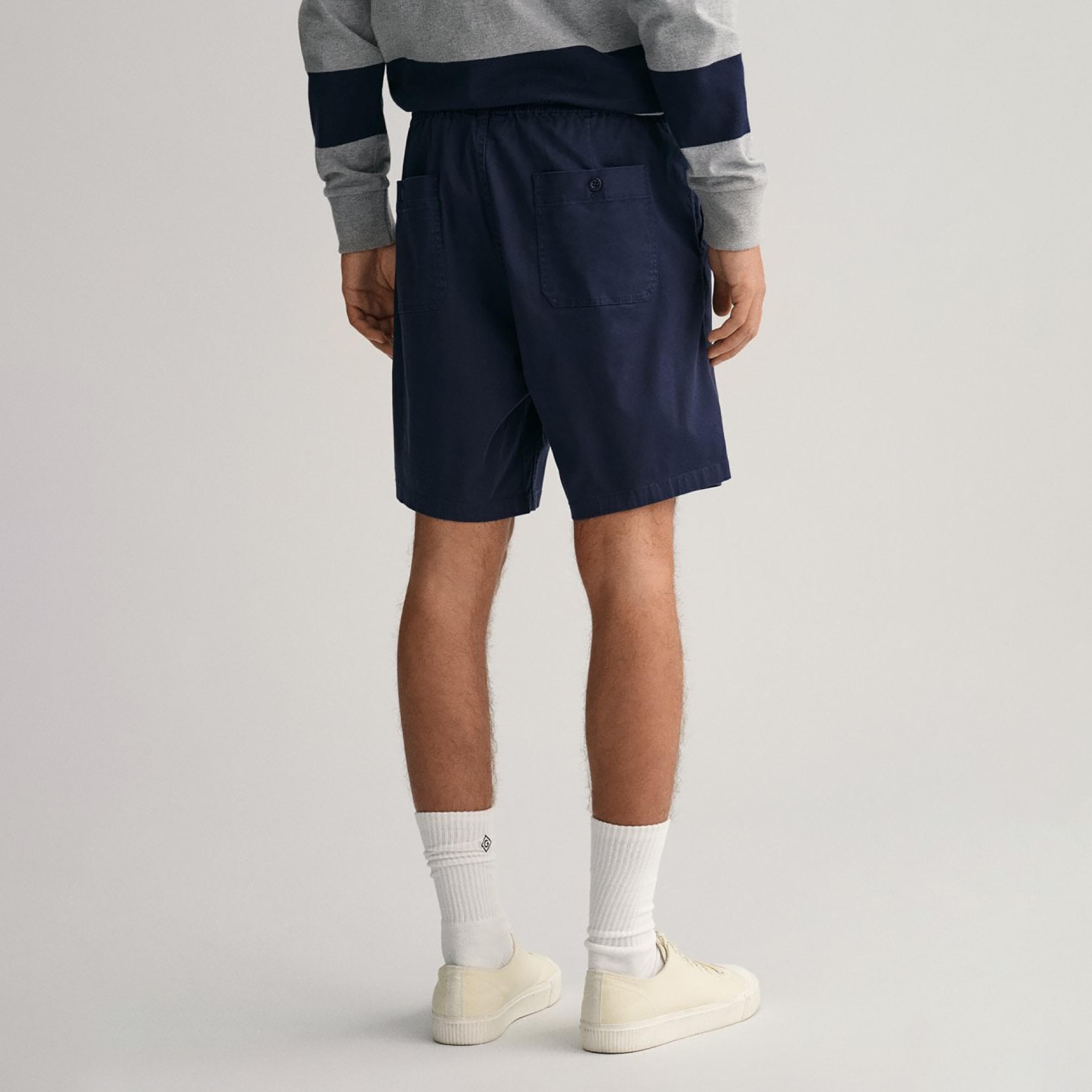 شورت من جانت سادة متوسطة الخصر الرباط السراويل-men-clothing-bottoms-shorts-image-4