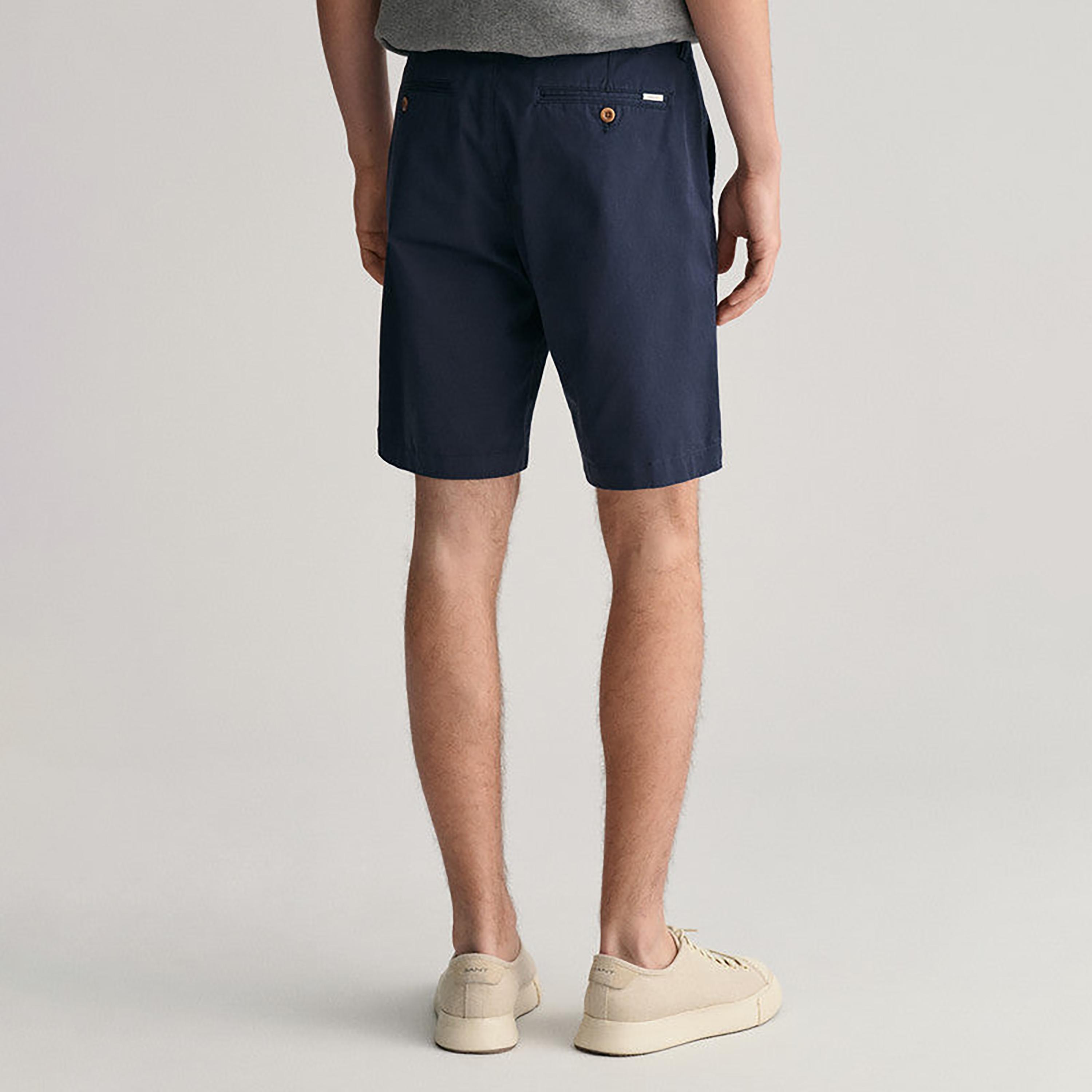 Gant Plain Mid-Rise Button Closure Men Shorts-men-clothing-bottoms-shorts-image-3