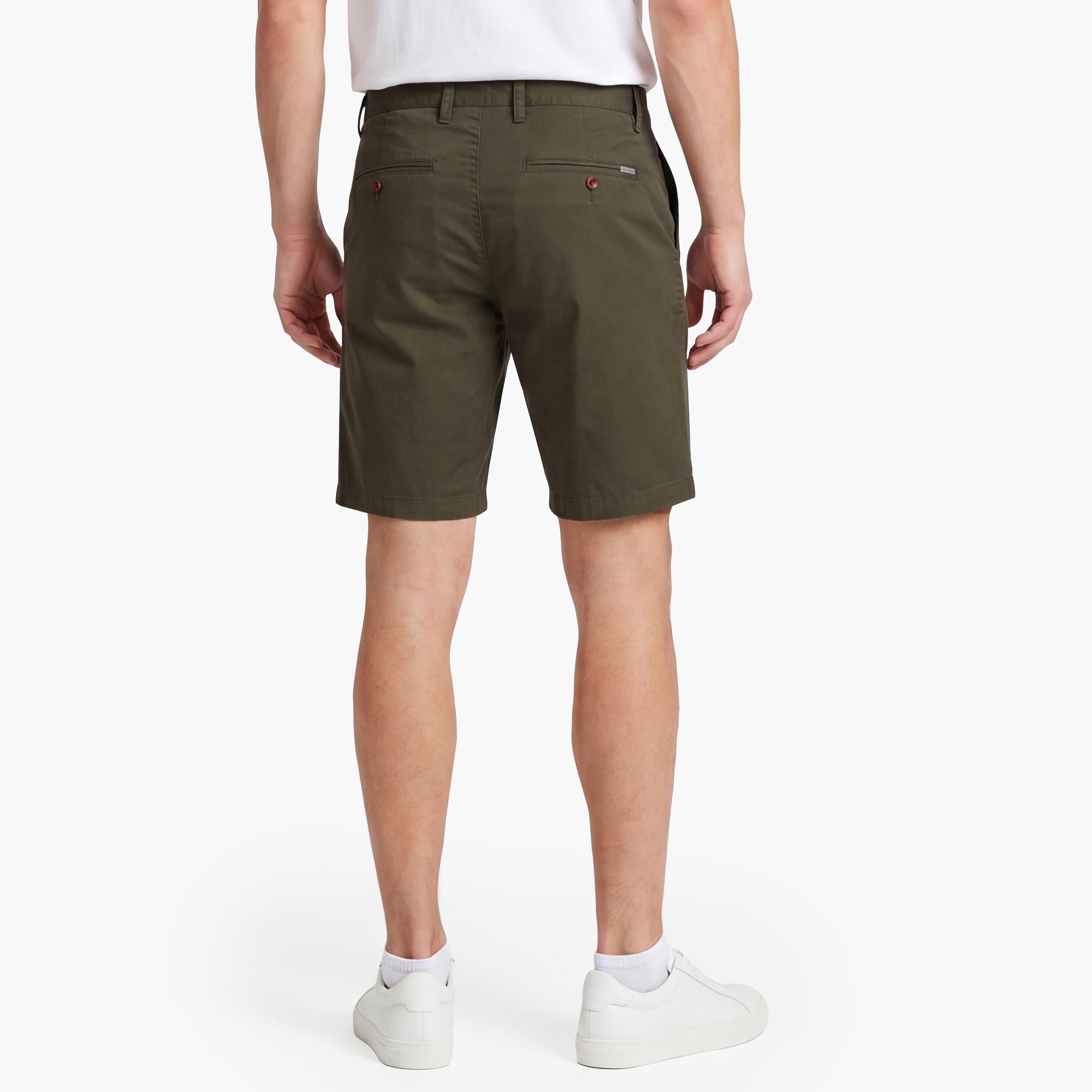 Gant Plain Mid-Rise Button & Zip Fly Men's Chino Shorts-men-clothing-bottoms-shorts-image-4