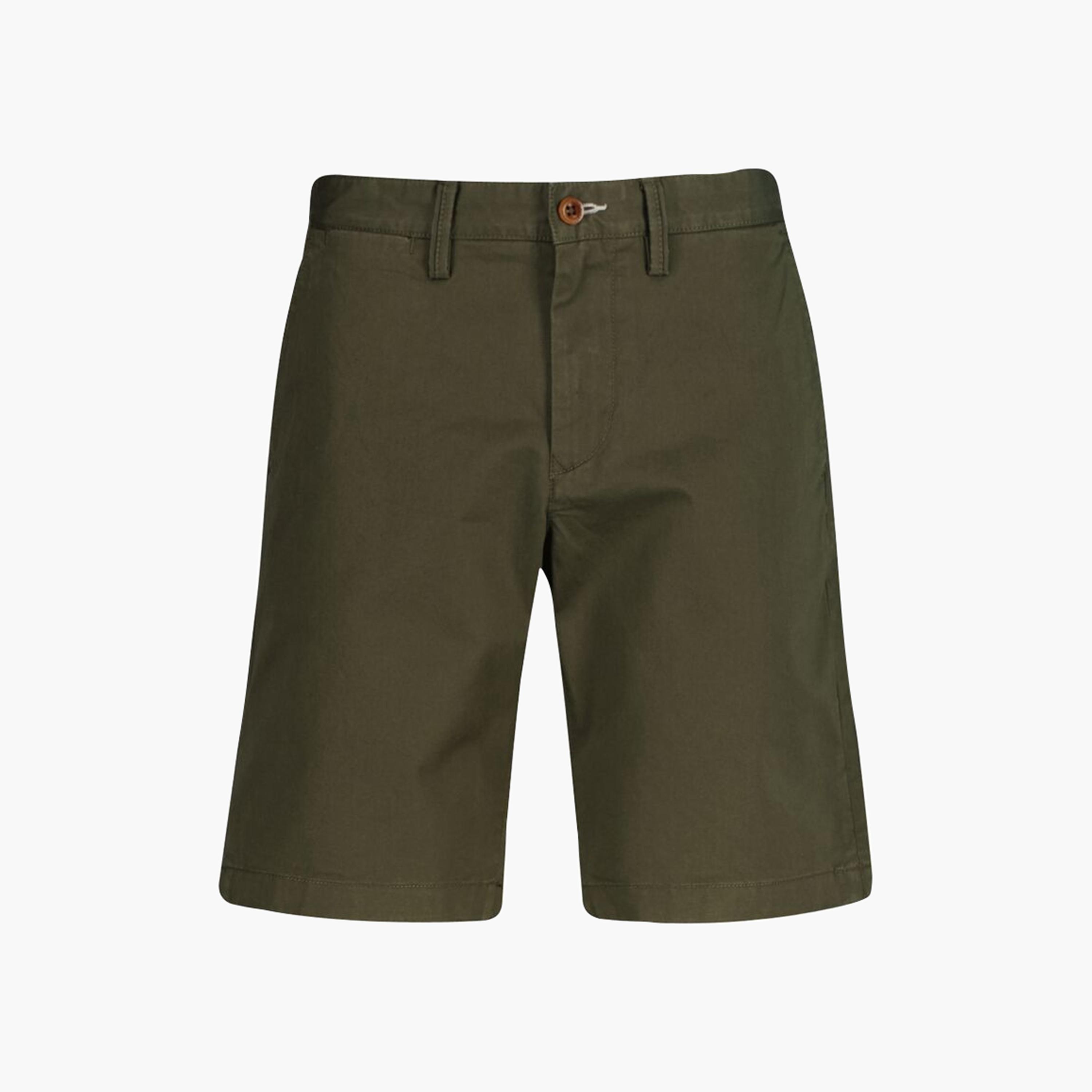 Gant Plain Mid-Rise Button & Zip Fly Men's Chino Shorts-men-clothing-bottoms-shorts-image-6