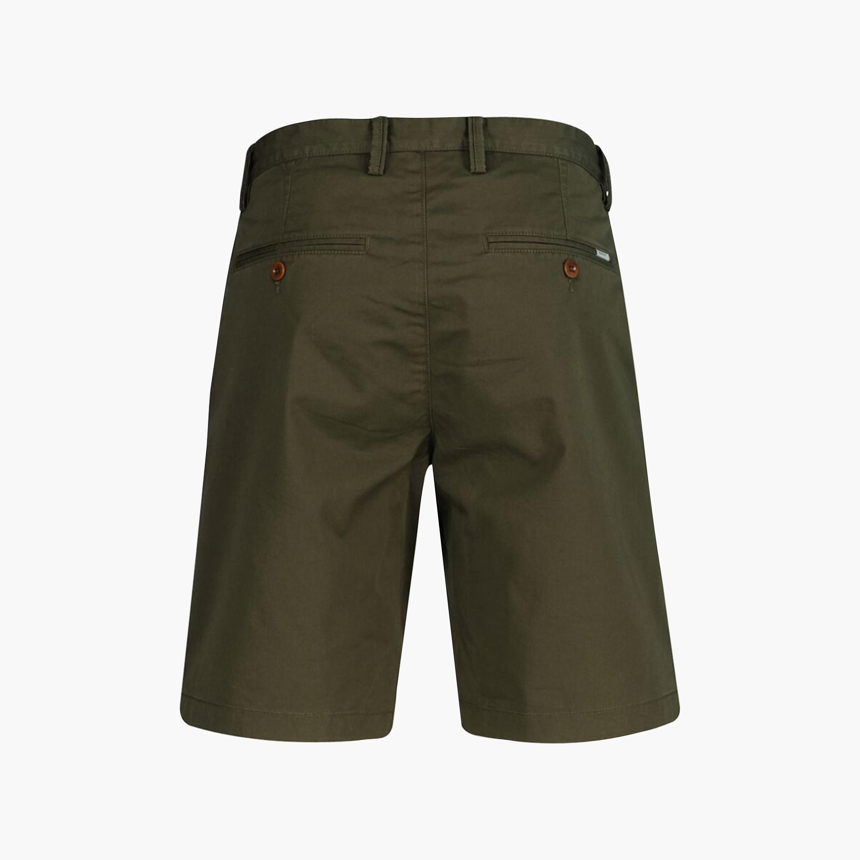 Gant Plain Mid-Rise Button & Zip Fly Men's Chino Shorts-men-clothing-bottoms-shorts-image-7