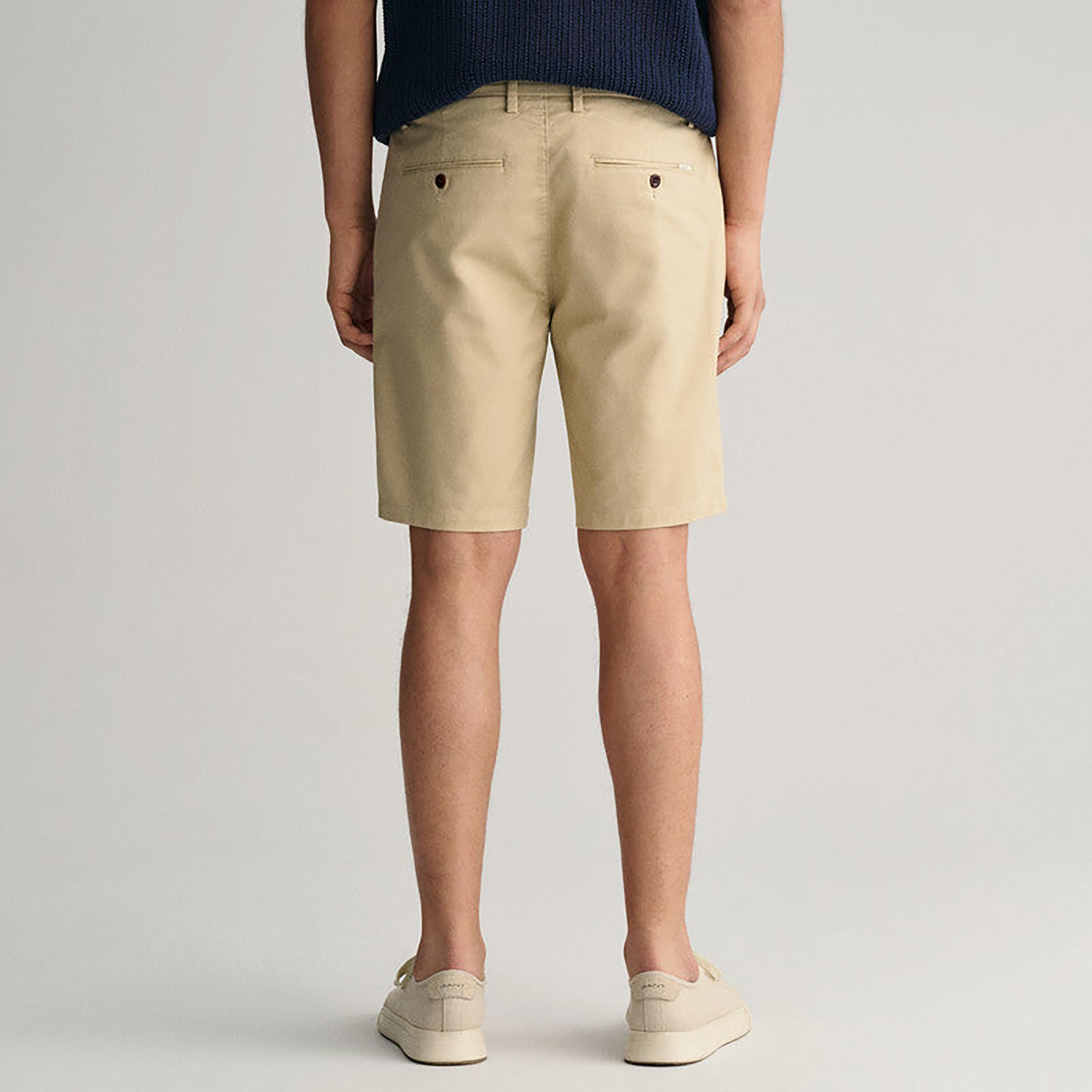 Gant Plain Mid-Rise Button Closure Men Shorts-men-clothing-bottoms-shorts-image-6
