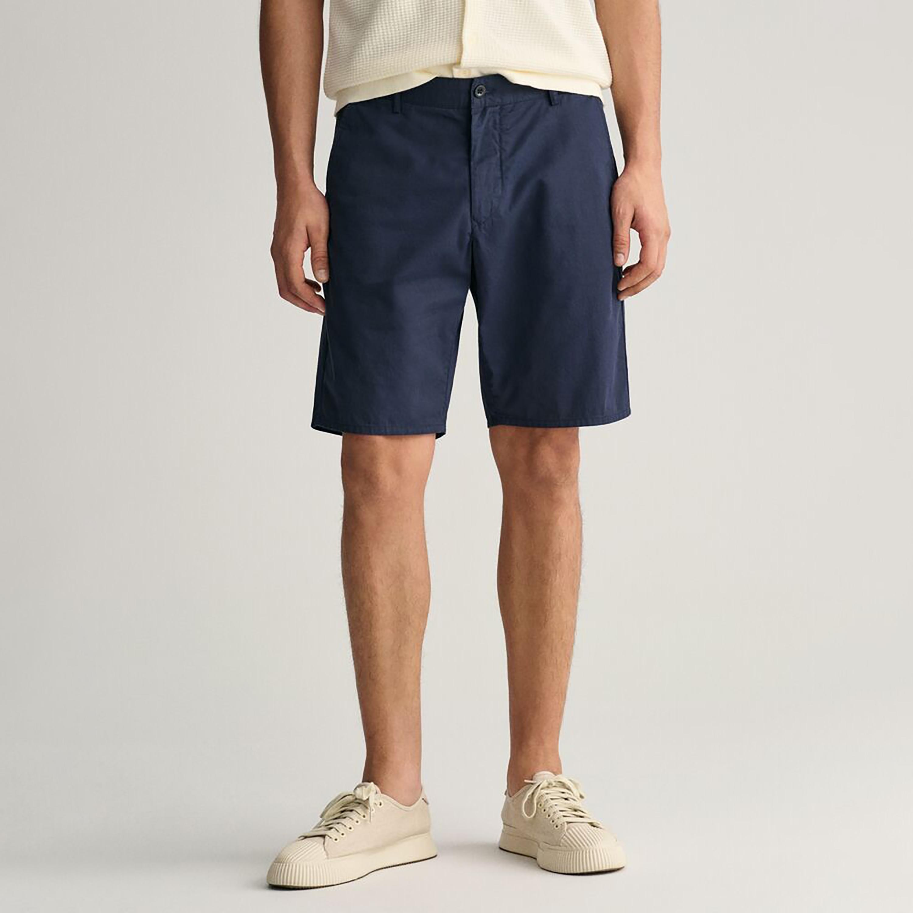 Gant Plain Mid-Rise Button Closure Men Shorts-men-clothing-bottoms-shorts-image-1