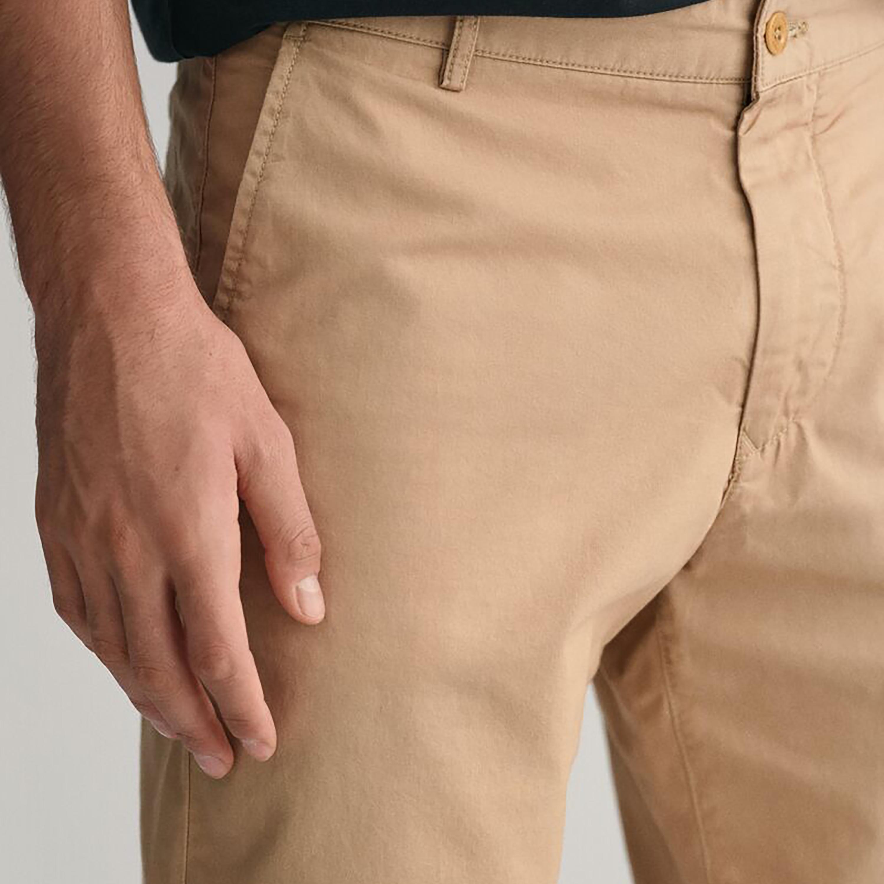 Gant Plain Mid-Rise Slanted Pocket Buttoned Shorts-men-clothing-bottoms-shorts-image-3