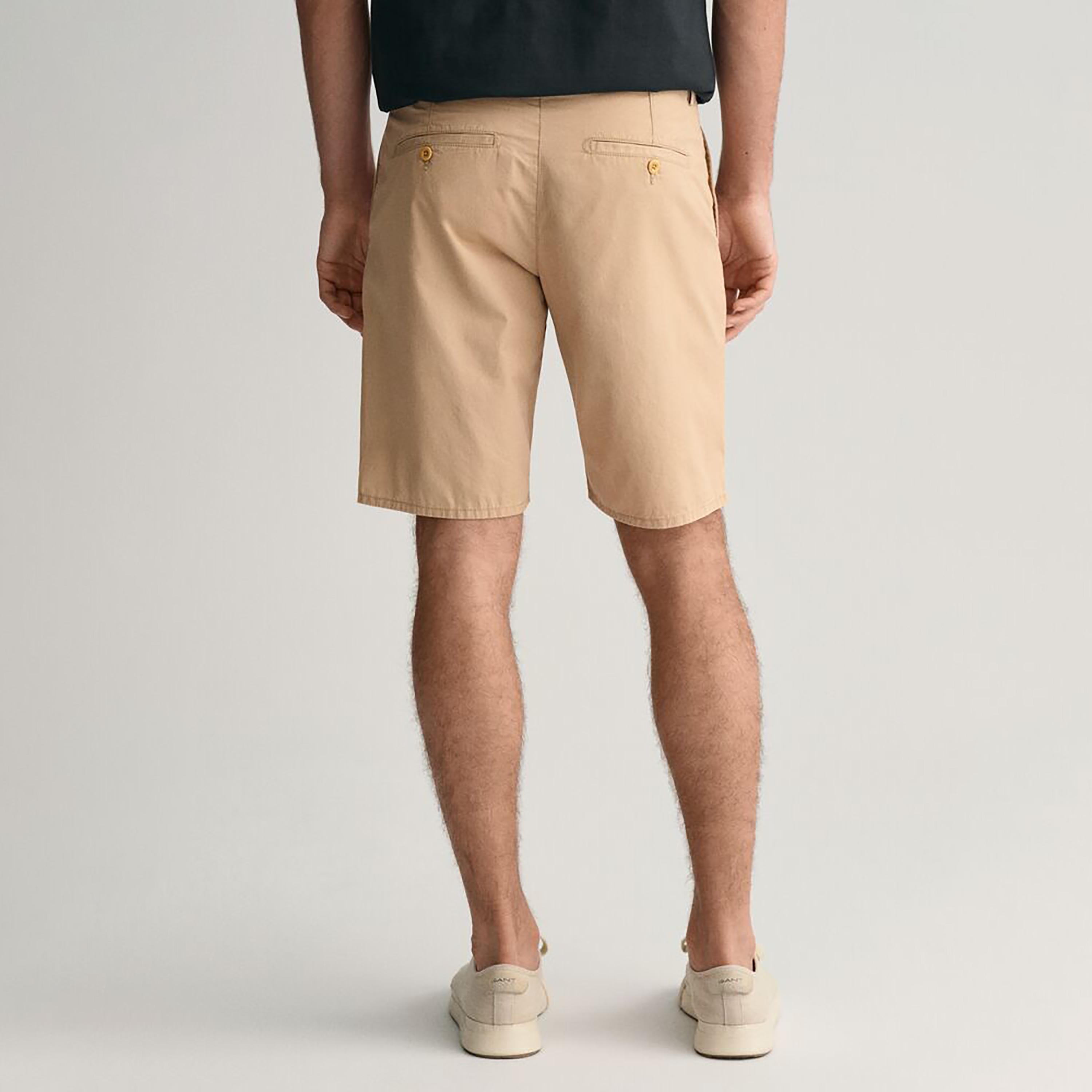 Gant Plain Mid-Rise Slanted Pocket Buttoned Shorts-men-clothing-bottoms-shorts-image-5