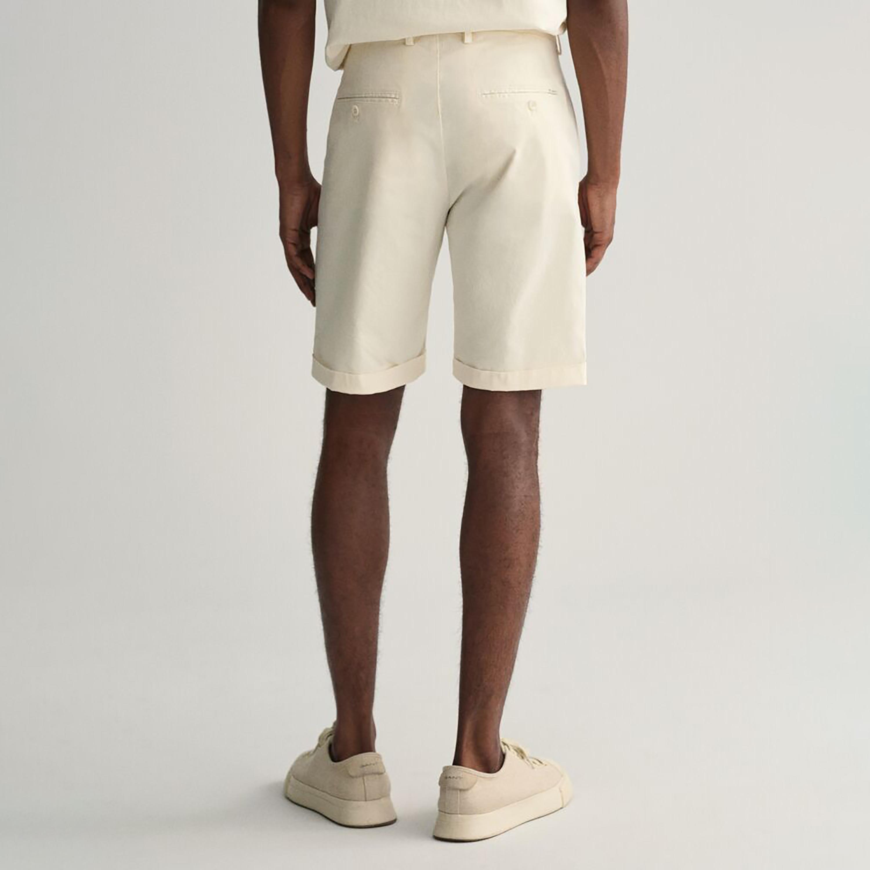 Gant Plain Mid-Rise Button Closure Men Shorts-men-clothing-bottoms-shorts-image-3