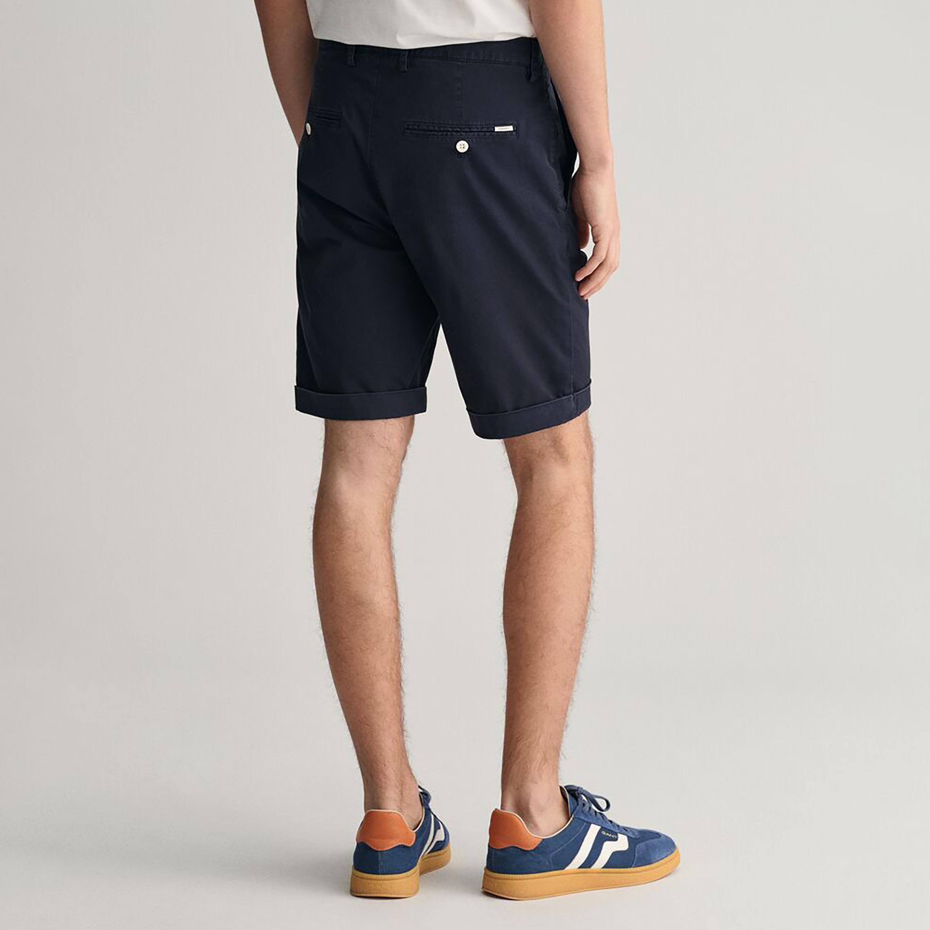 Gant Plain Mid-Rise Button Closure Men Shorts-men-clothing-bottoms-shorts-image-3