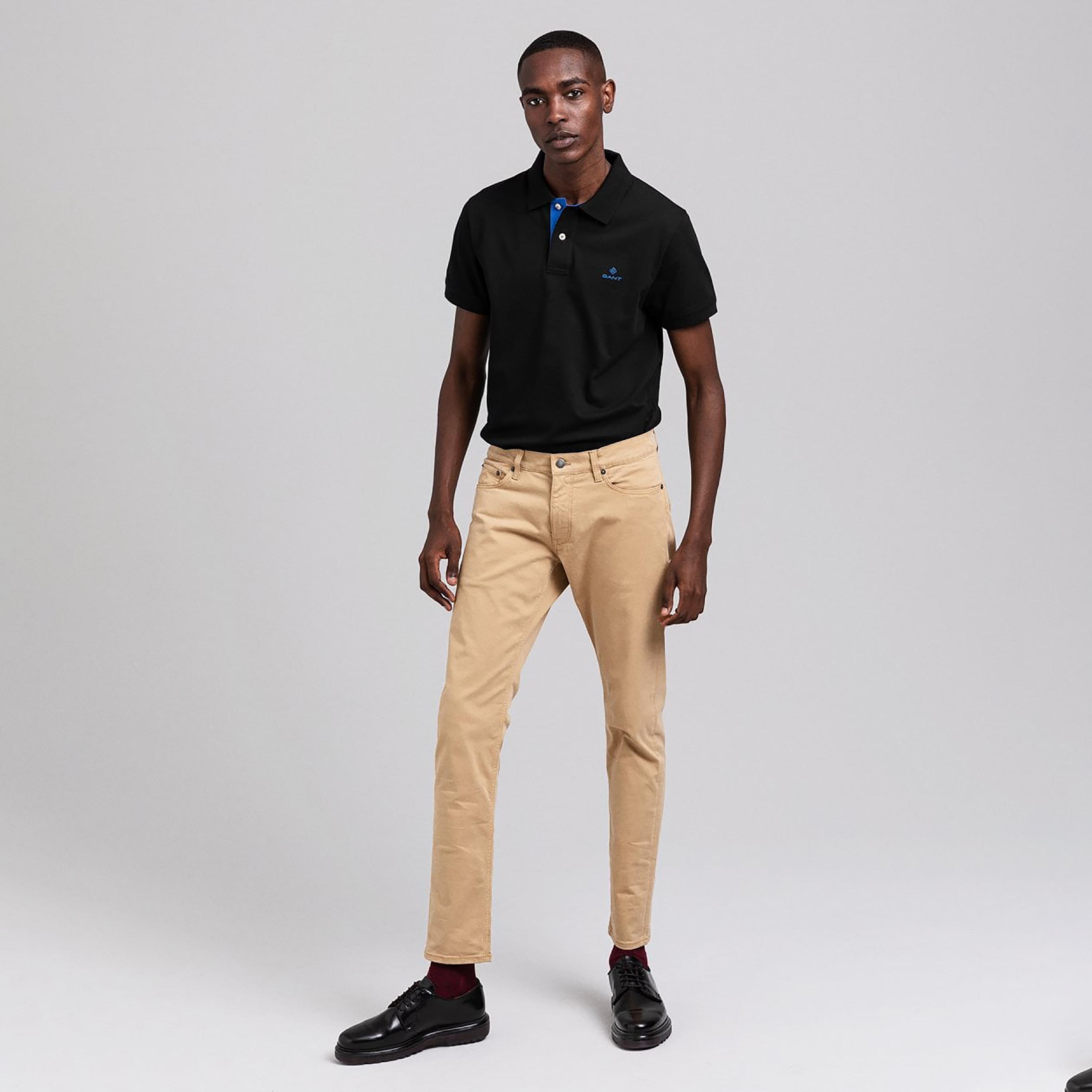 تي-شيرت بولو من جانت لوجو بأكمام قصيرة وياقة-men-clothing-tshirtsandpolos-polos-image-2