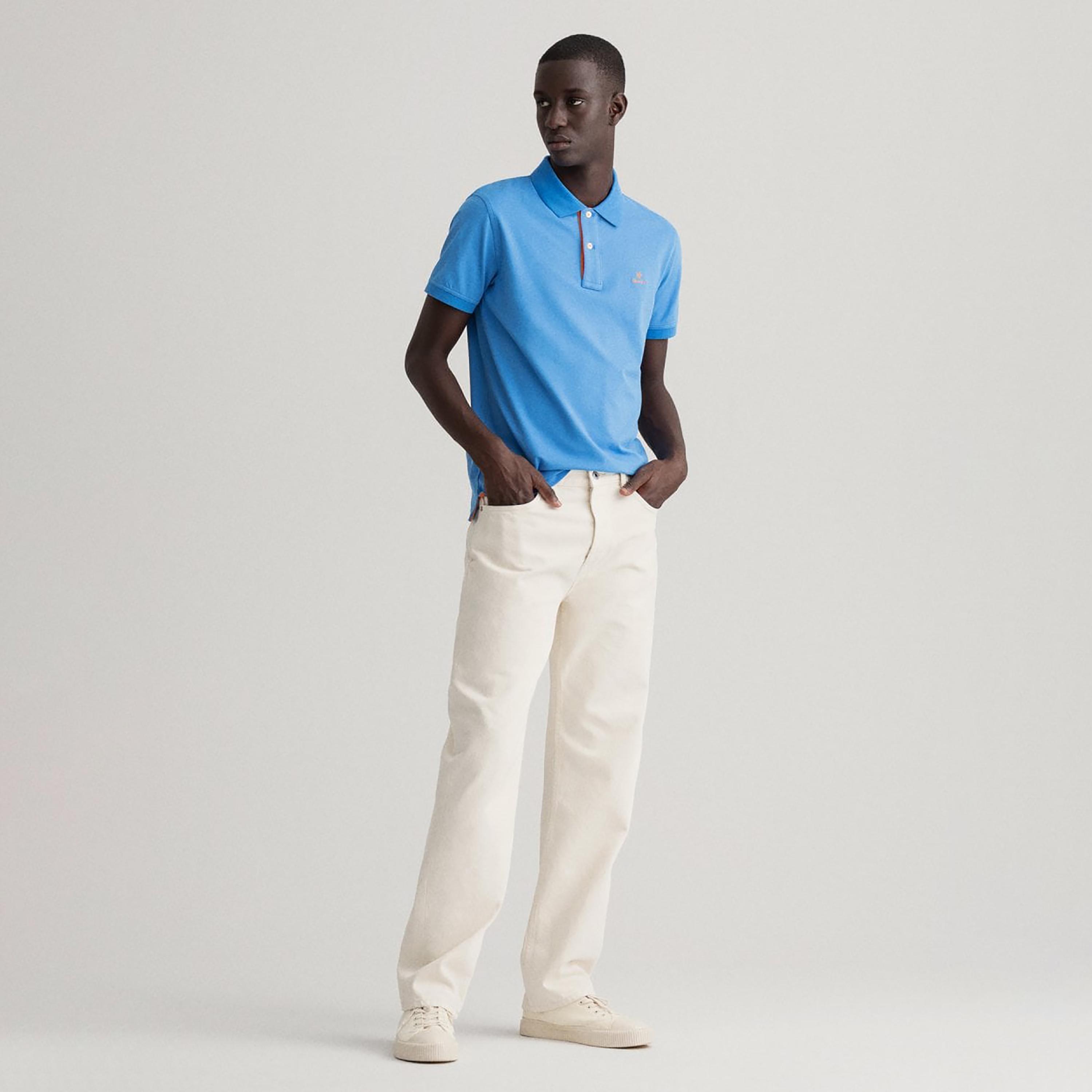 Gant Logo Detail Collared Short Sleeves Polo T-Shirt-men-clothing-tshirtsandpolos-polos-image-2