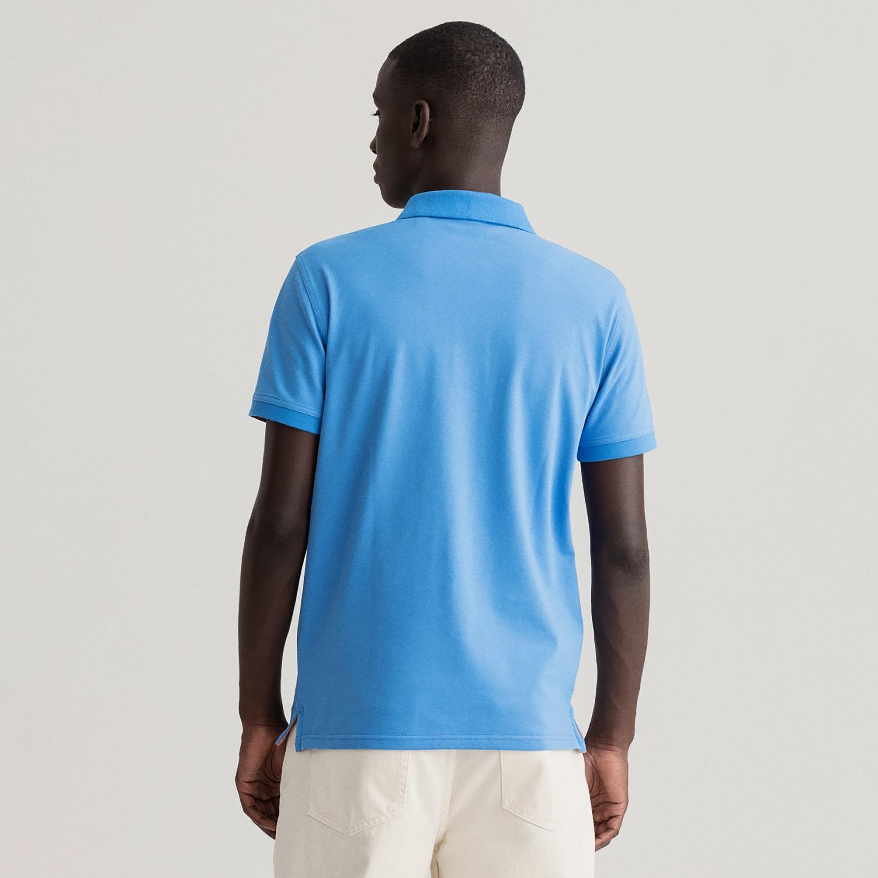 Gant Logo Detail Collared Short Sleeves Polo T-Shirt-men-clothing-tshirtsandpolos-polos-image-4