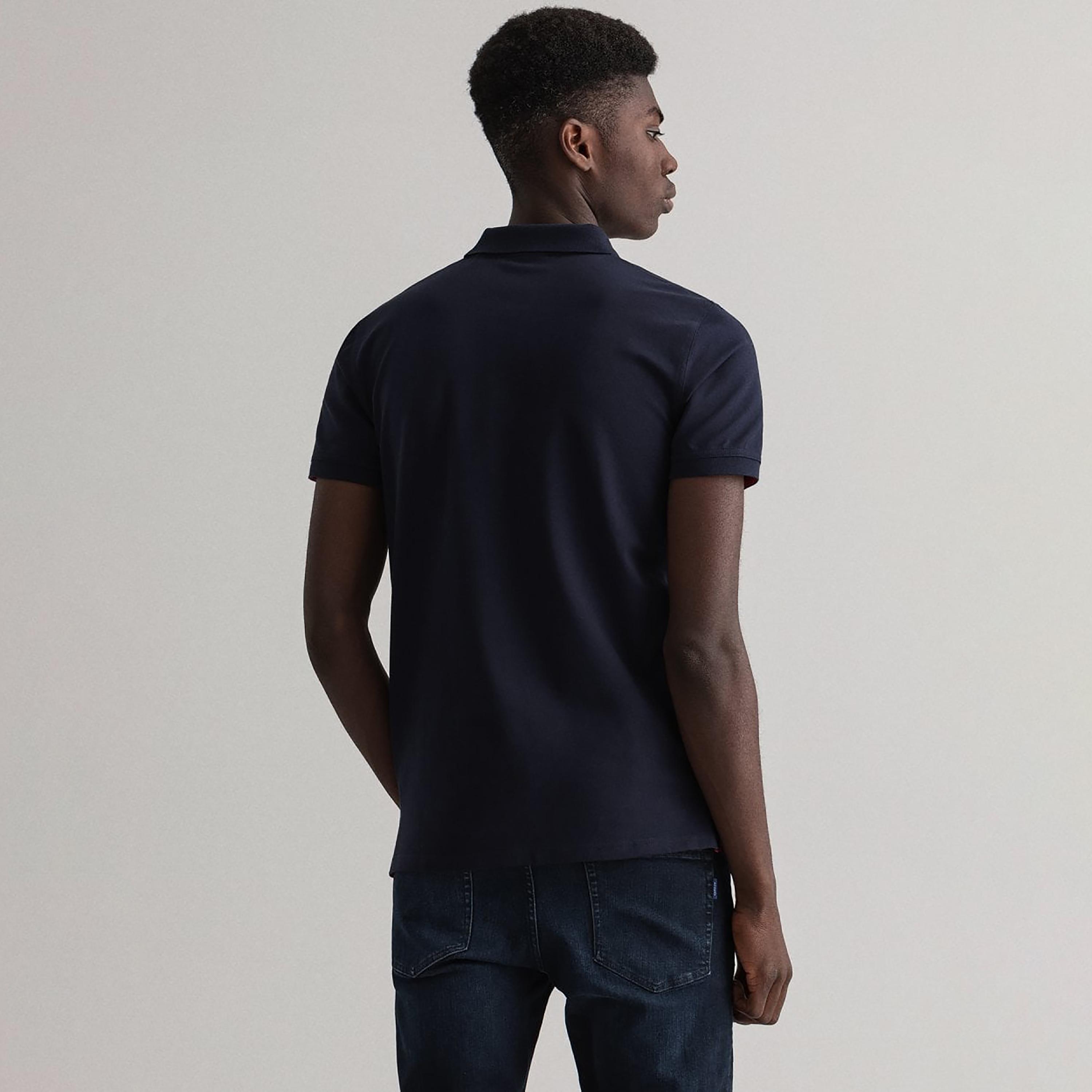 تي-شيرت بولو من جانت لوجو بأكمام قصيرة وياقة-men-clothing-tshirtsandpolos-polos-image-3
