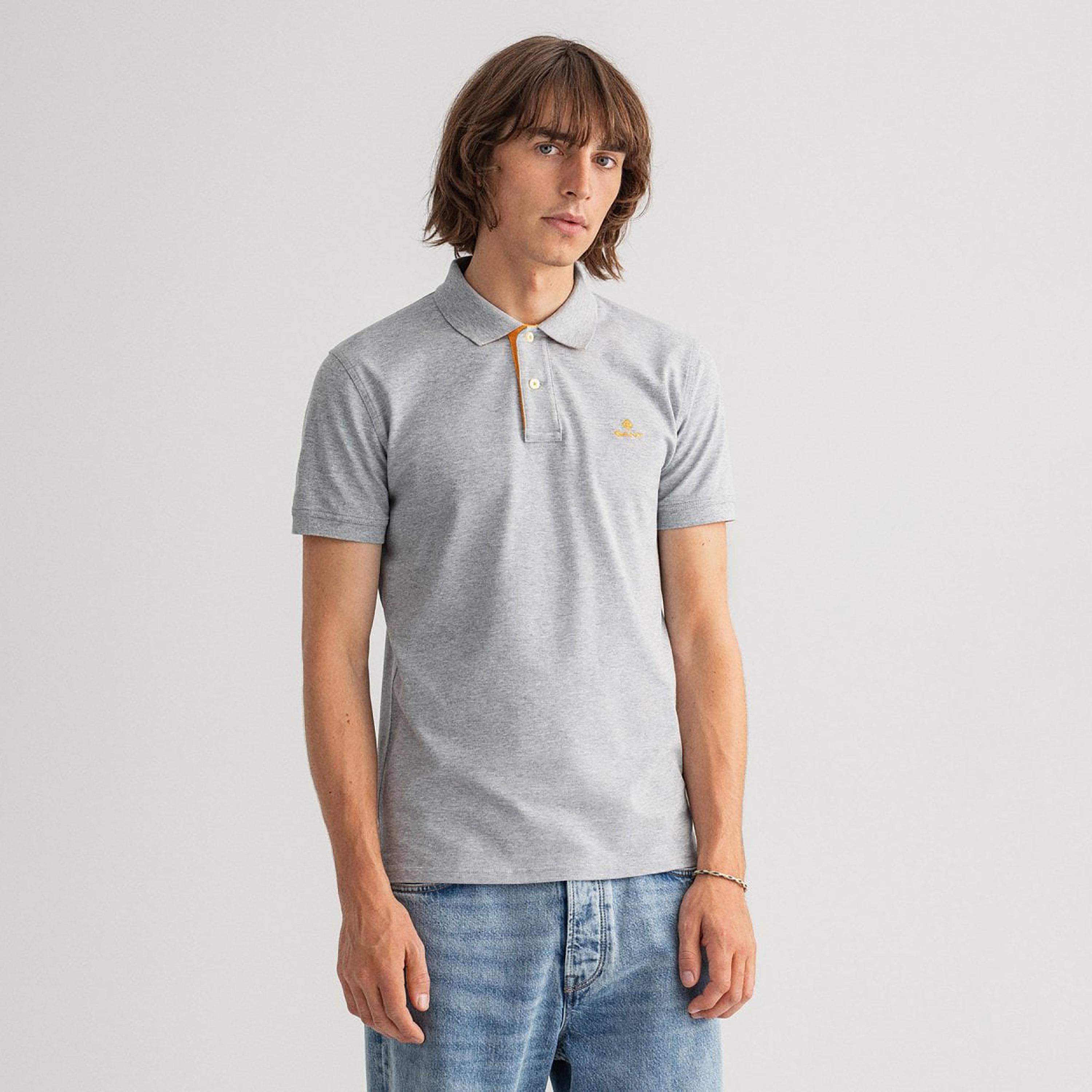 تي-شيرت بولو من جانت لوجو بأكمام قصيرة وياقة-men-clothing-tshirtsandpolos-polos-image-1