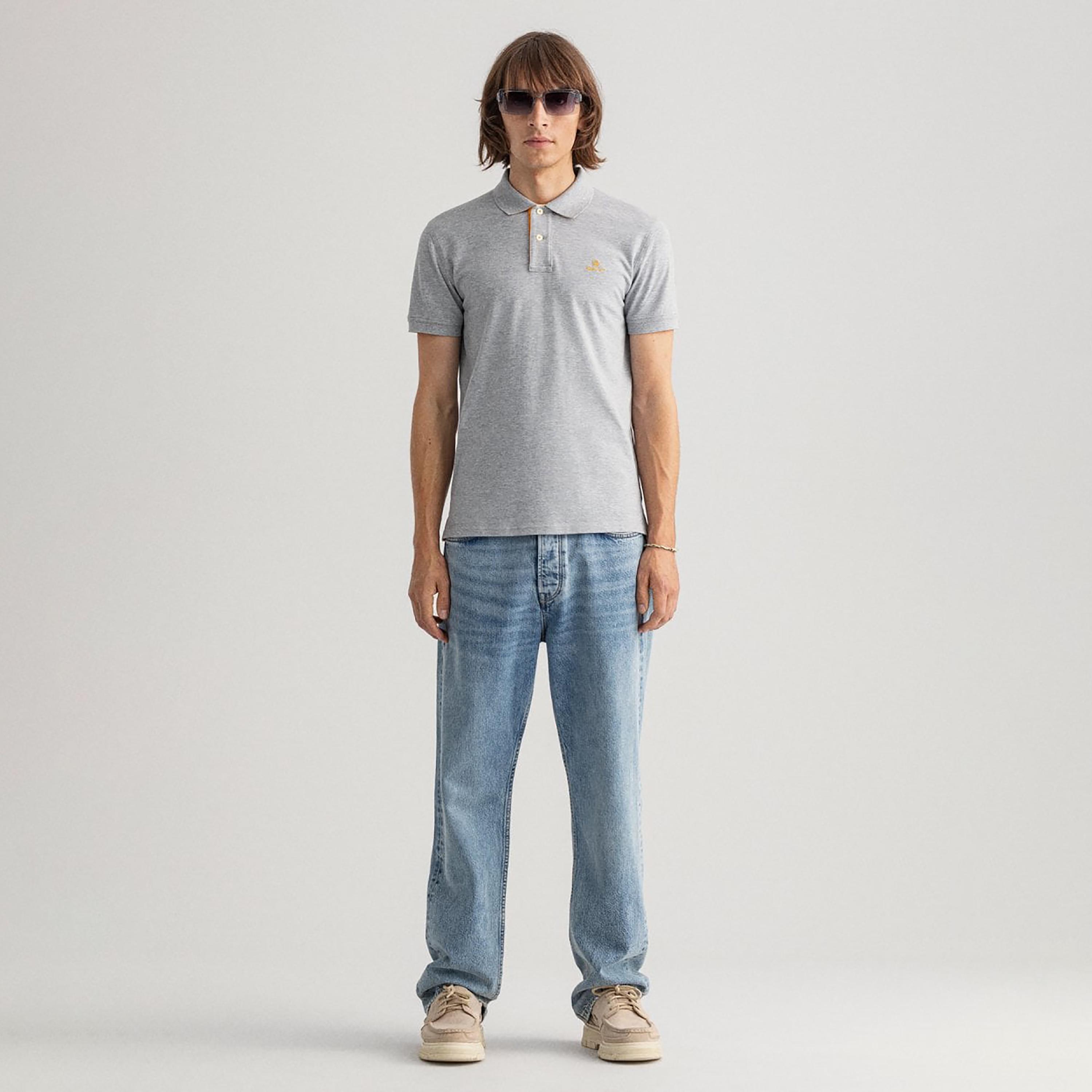 تي-شيرت بولو من جانت لوجو بأكمام قصيرة وياقة-men-clothing-tshirtsandpolos-polos-image-2