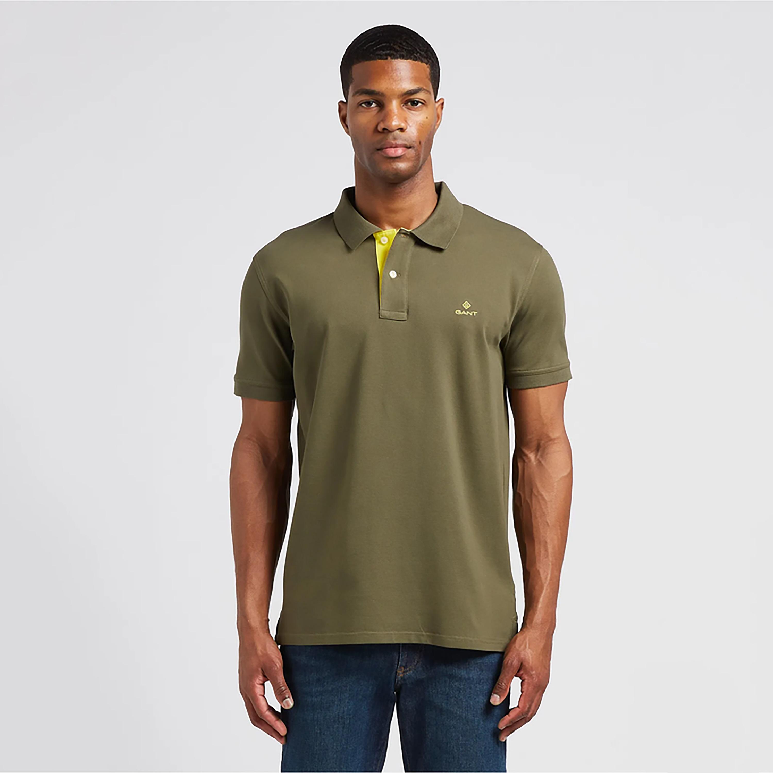 تي-شيرت بولو من جانت لوجو بأكمام قصيرة وياقة-men-clothing-tshirtsandpolos-polos-image-1