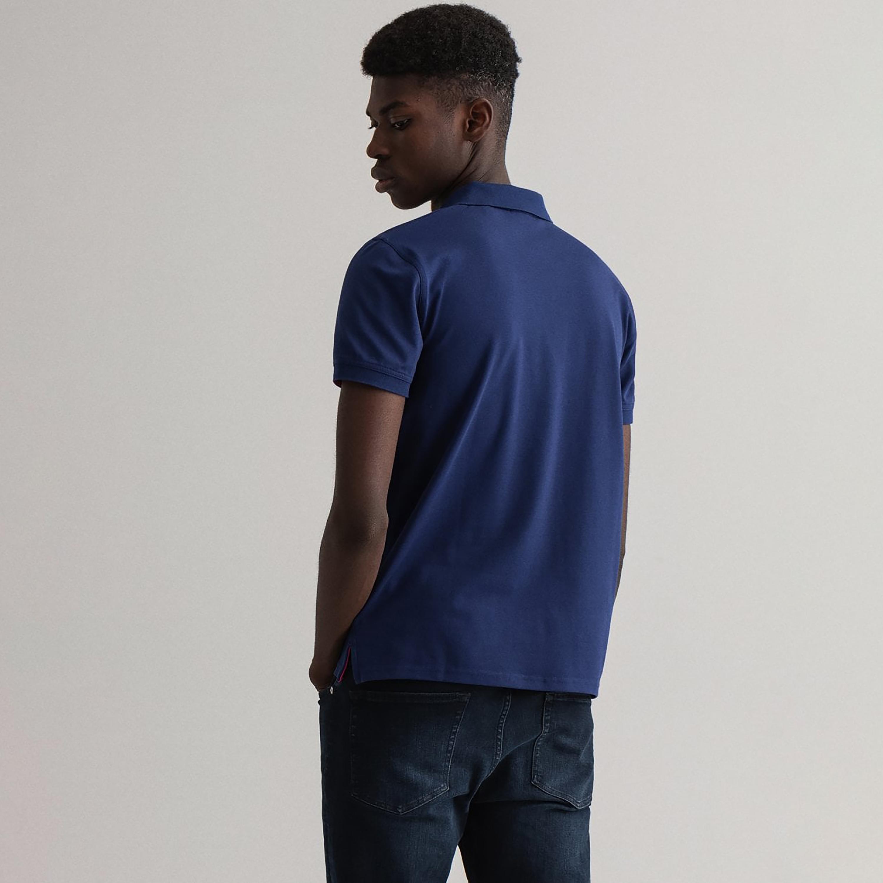 Gant Logo Detail Collared Short Sleeves Polo T-Shirt-men-clothing-tshirtsandpolos-polos-image-3