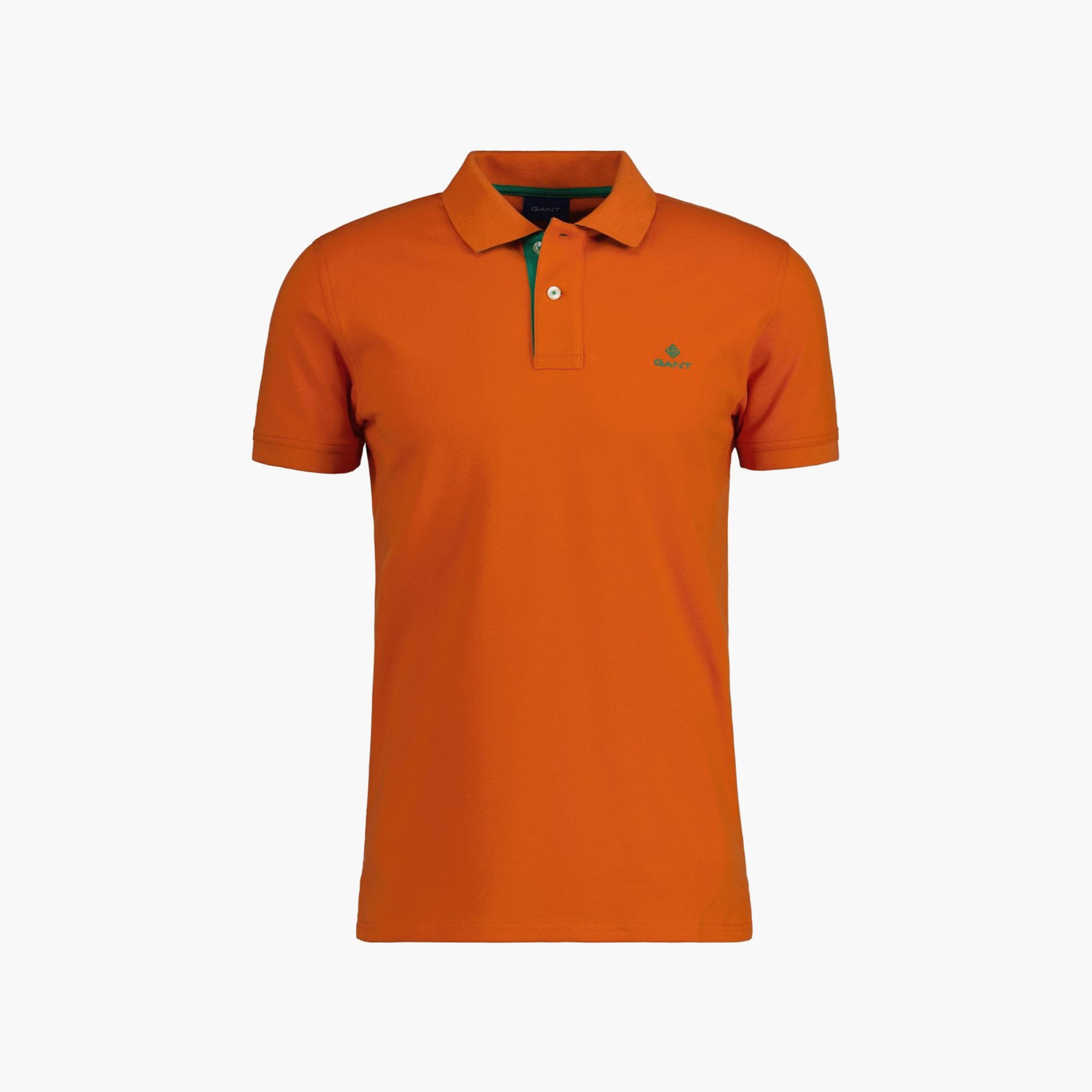 Gant Logo Detail Collared Short Sleeves Polo T-Shirt-men-clothing-tshirtsandpolos-polos-image-1