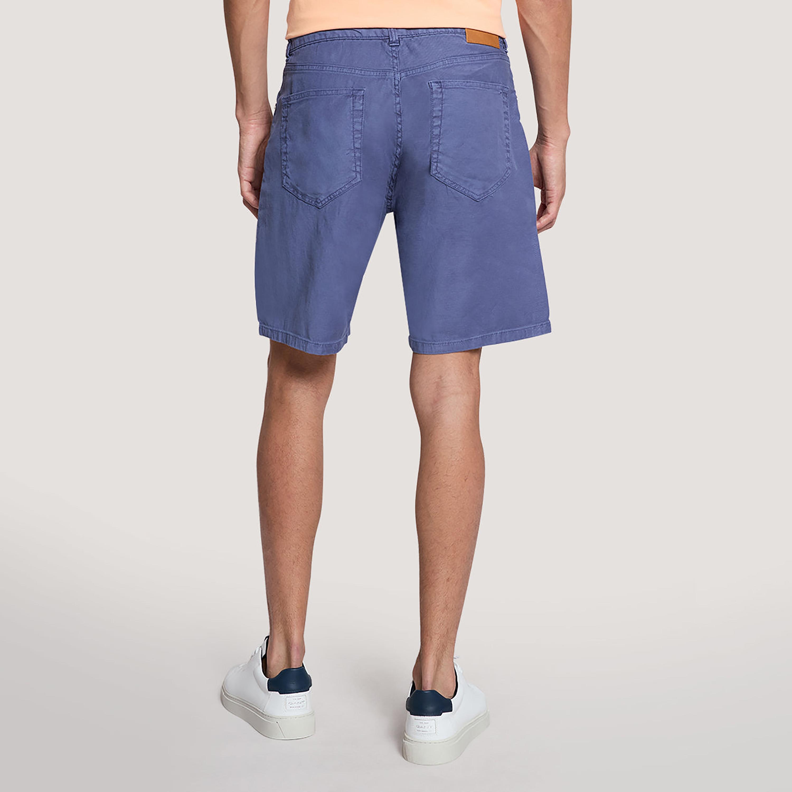 Gant Plain Mid-Rise Button & Zip Fly Men's Denim Shorts-men-clothing-bottoms-shorts-image-8