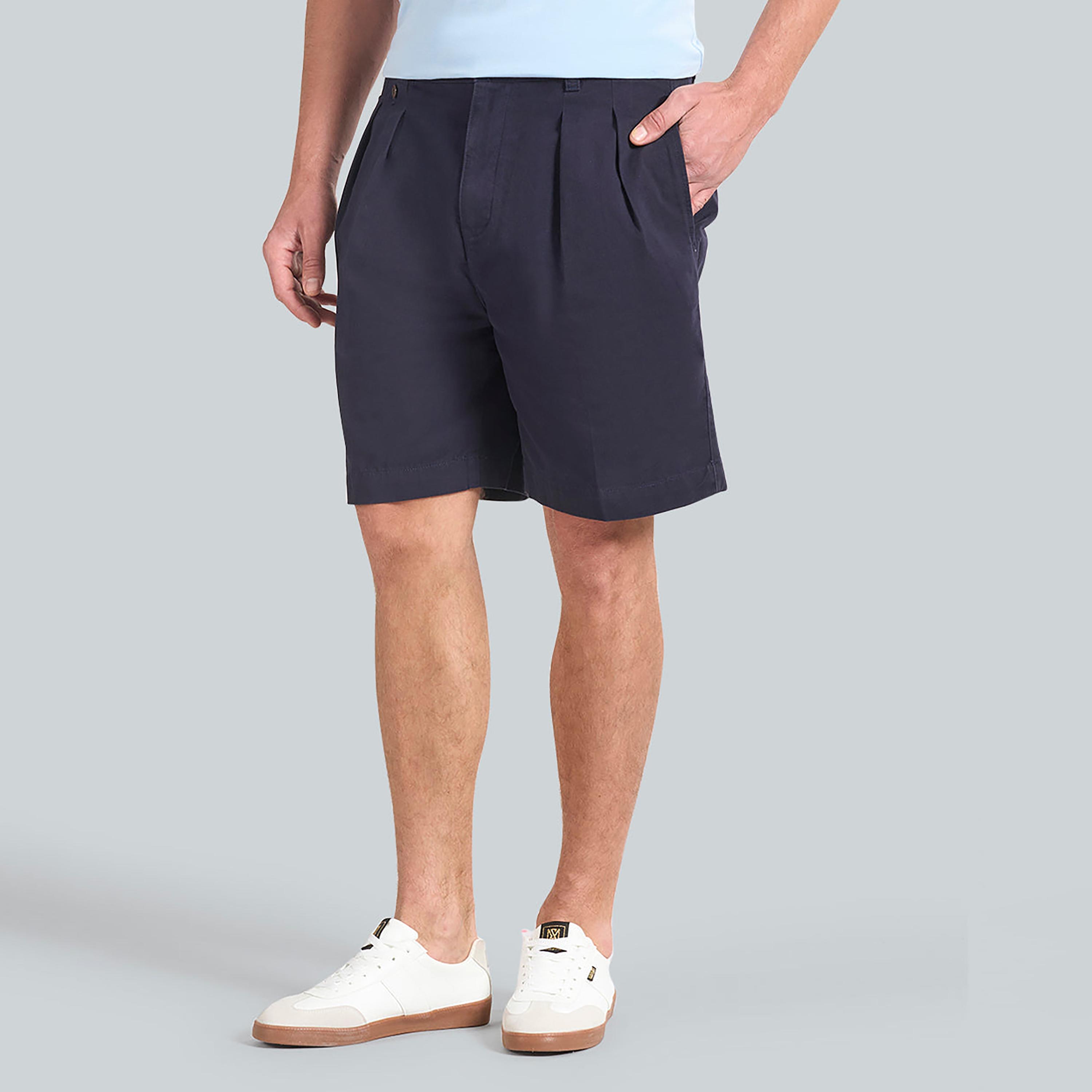 Gant Plain Mid Rise Button Men's Chino Shorts-men-clothing-bottoms-shorts-image-1