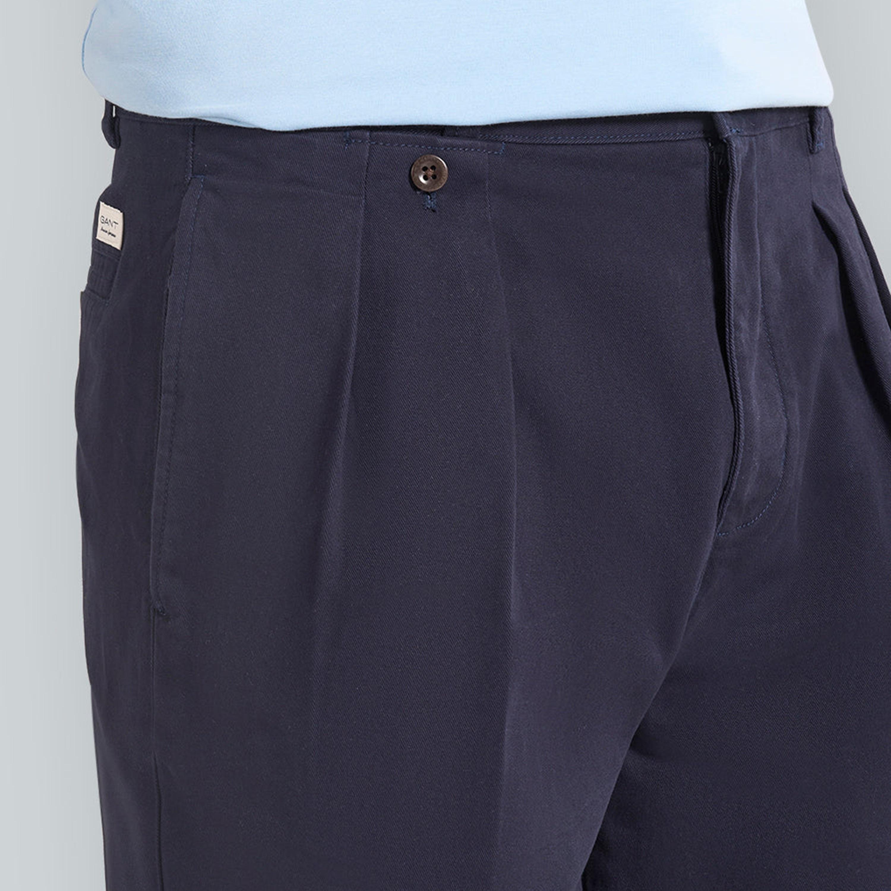 Gant Plain Mid Rise Button Men's Chino Shorts-men-clothing-bottoms-shorts-image-3