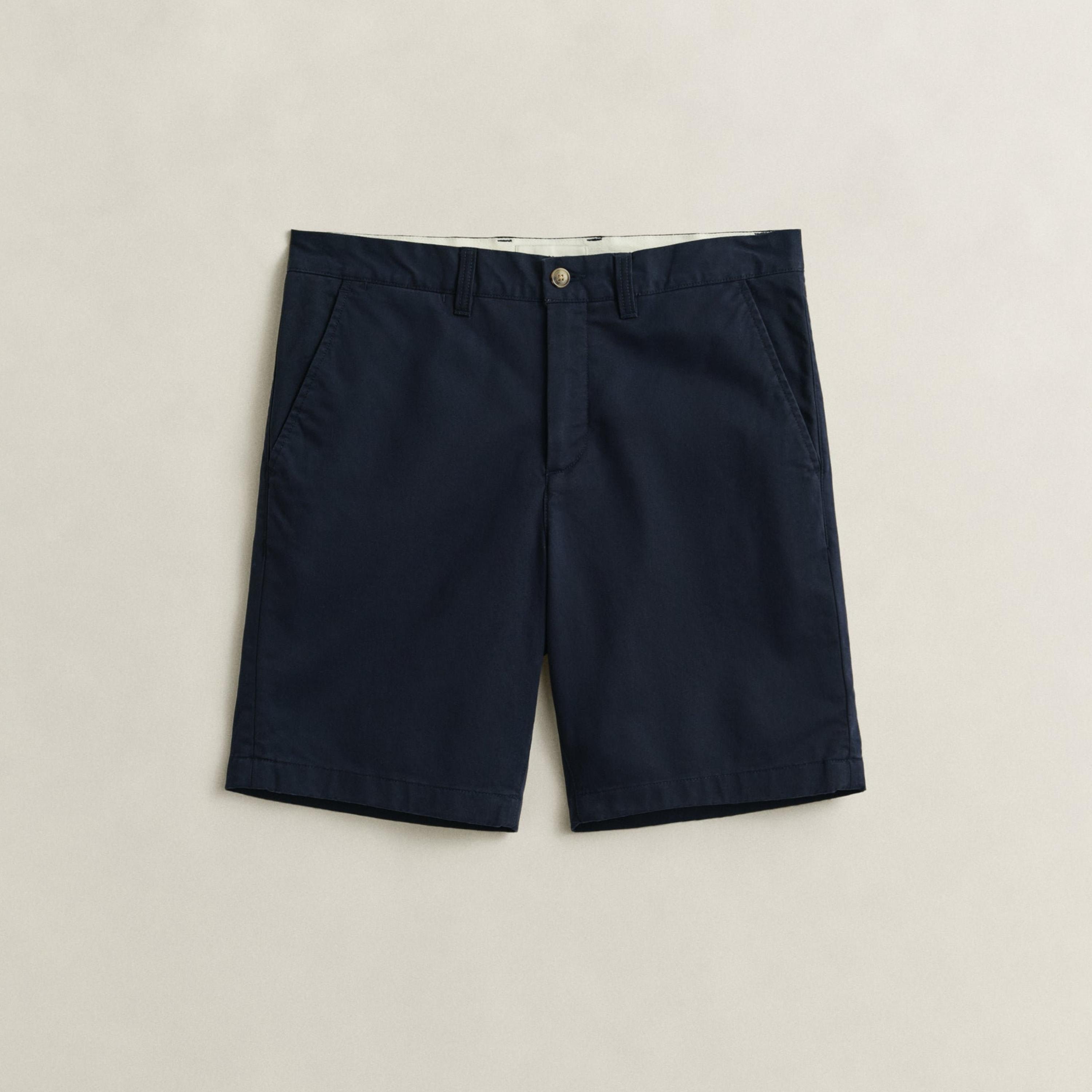 Gant Plain Mid-Rise Button & Zip Fly Men's Chino Shorts-men-clothing-bottoms-shorts-image-17