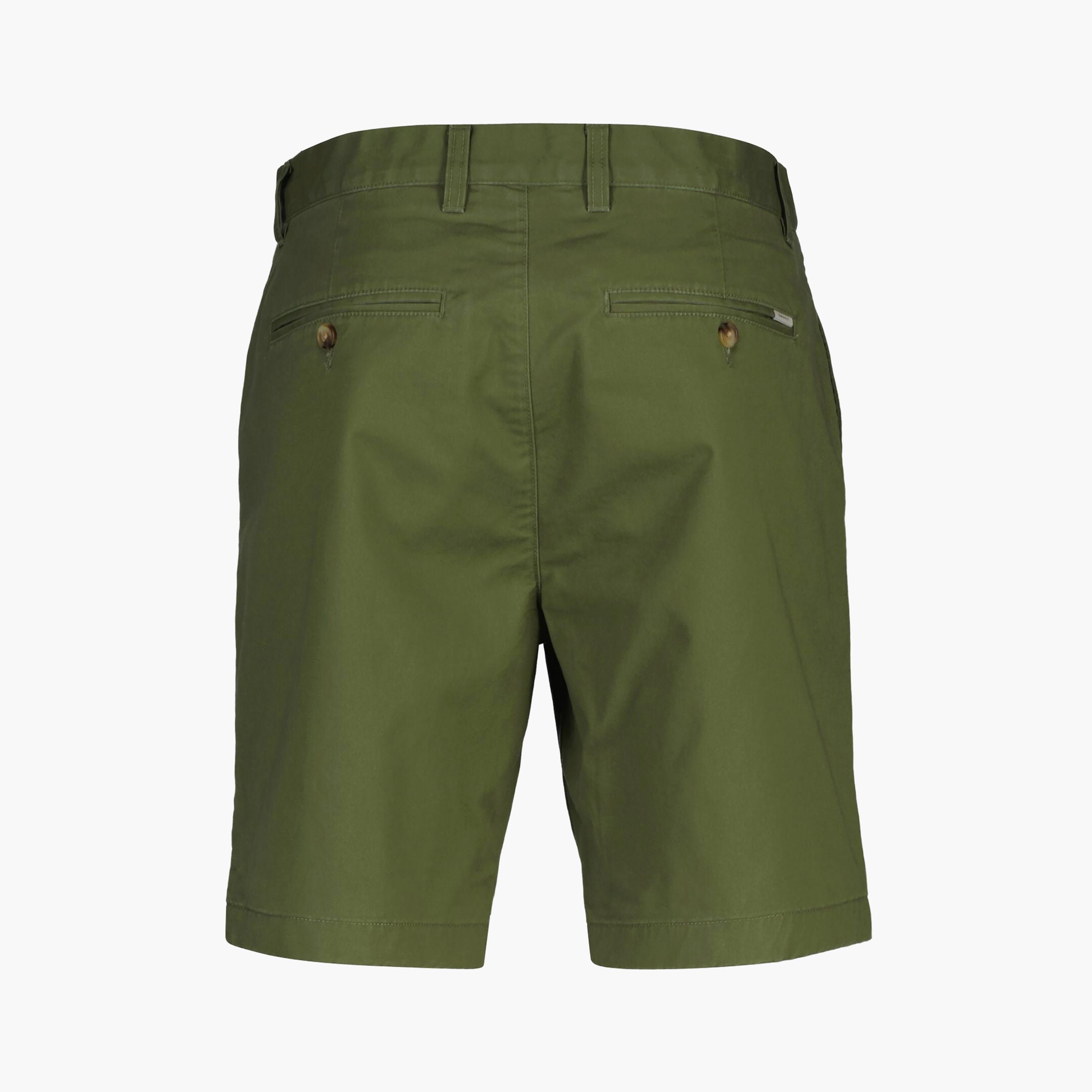 Gant Plain Mid-Rise Button & Zip Fly Men's Chino Shorts-men-clothing-bottoms-shorts-image-6