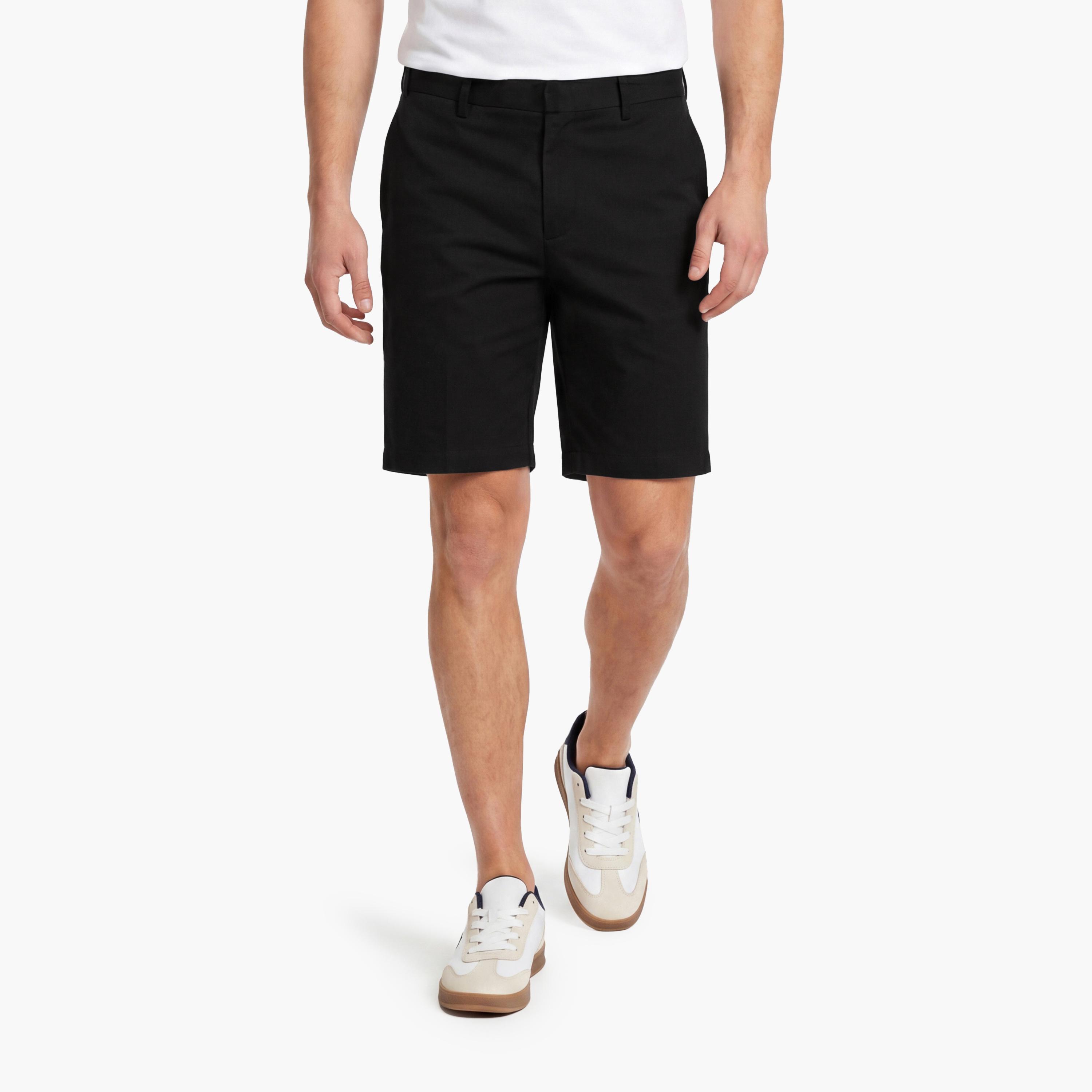 Gant Plain Mid-Rise Button & Zip Fly Men's Chino Shorts-men-clothing-bottoms-shorts-image-1