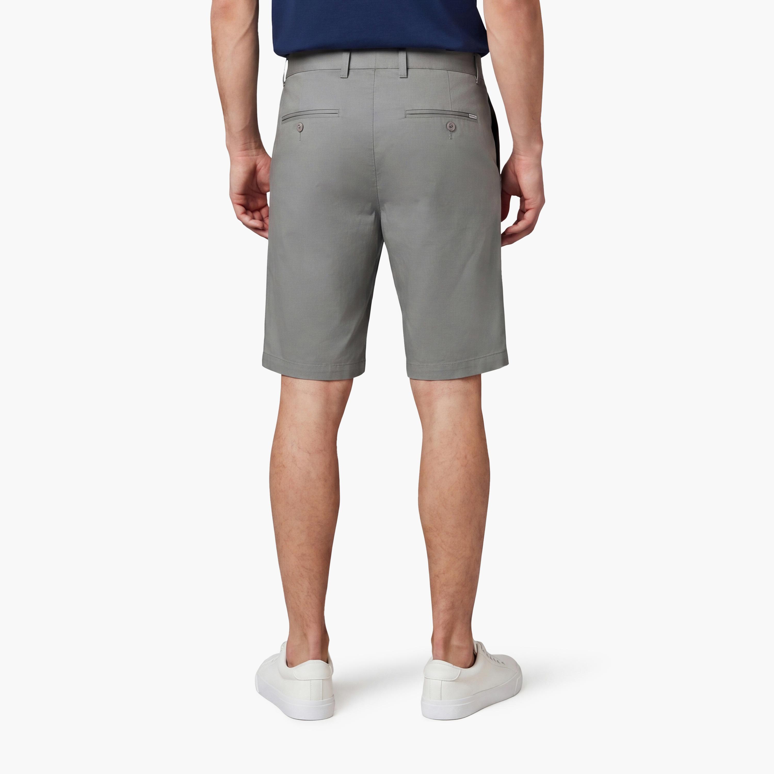 Gant Plain Mid-Rise Button & Zip Fly Men's Chino Shorts-men-clothing-bottoms-shorts-image-4
