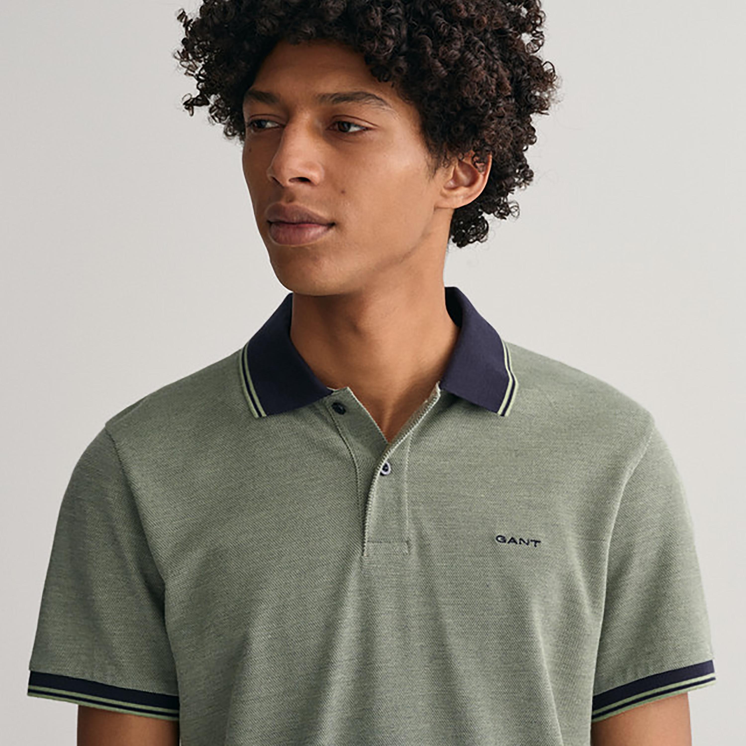 Gant Logo Detail Collared Short Sleeves Polo T-Shirt-men-clothing-tshirtsandpolos-polos-image-3
