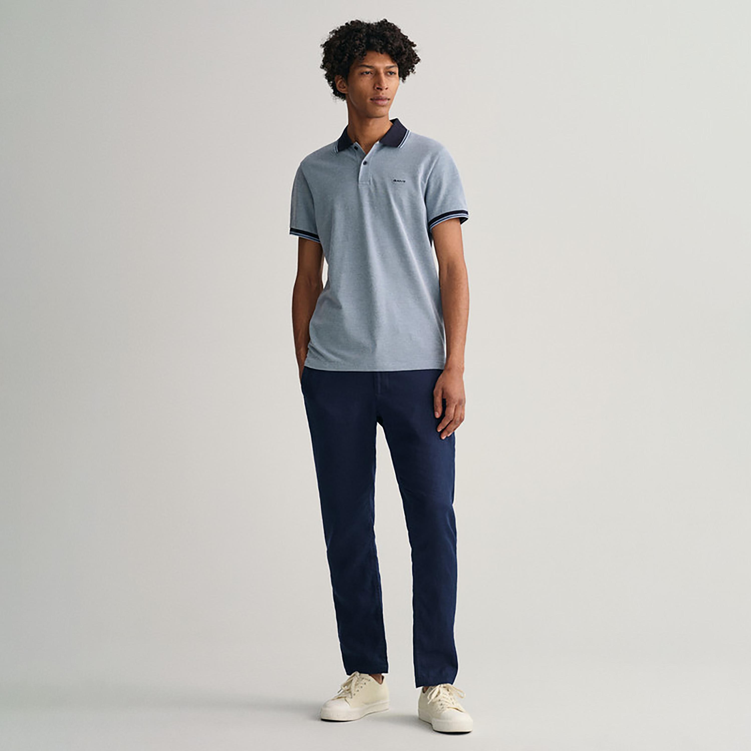 تي-شيرت بولو من جانت لوجو بأكمام قصيرة وياقة-men-clothing-tshirtsandpolos-polos-image-2