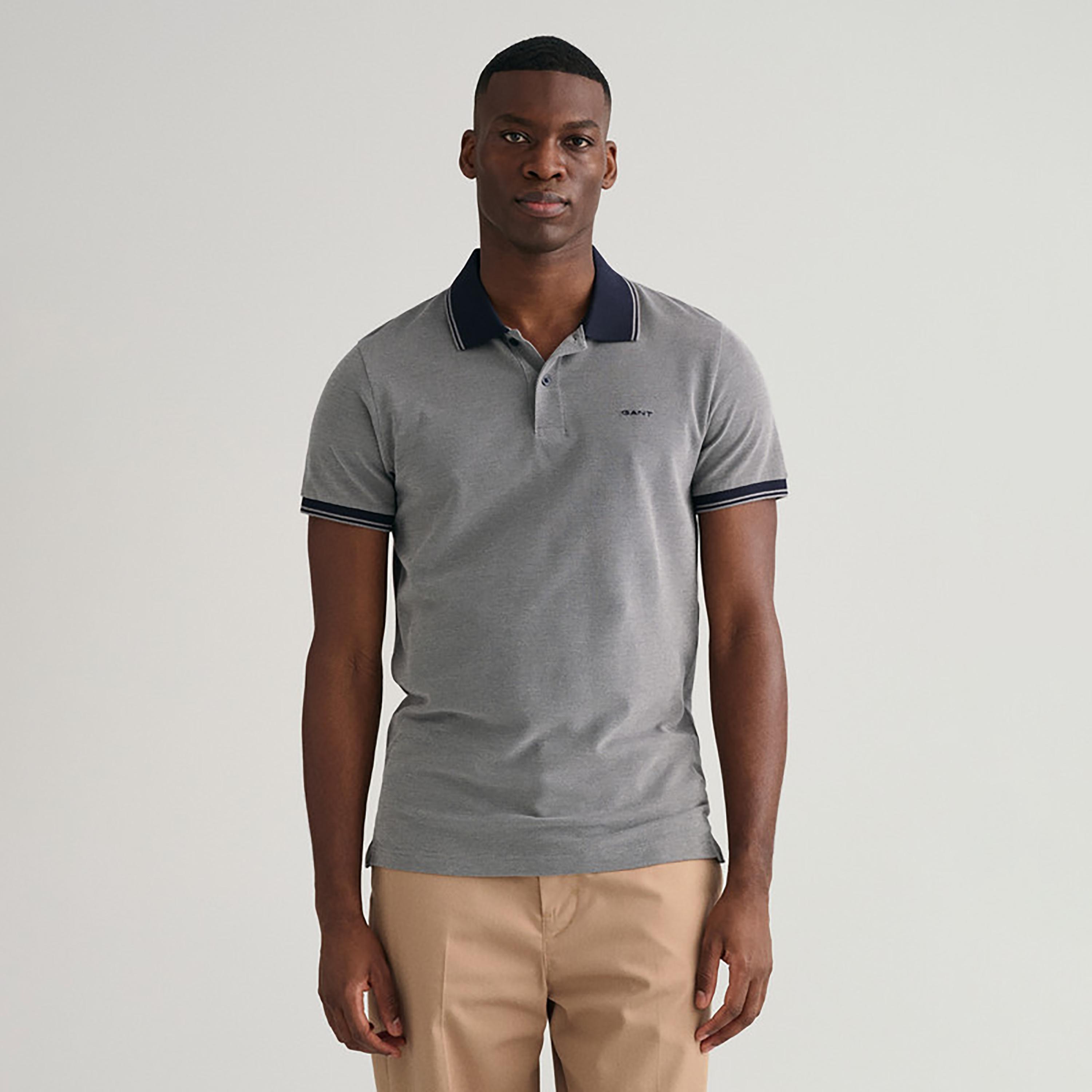 تي-شيرت بولو من جانت لوجو بأكمام قصيرة وياقة-men-clothing-tshirtsandpolos-polos-image-1