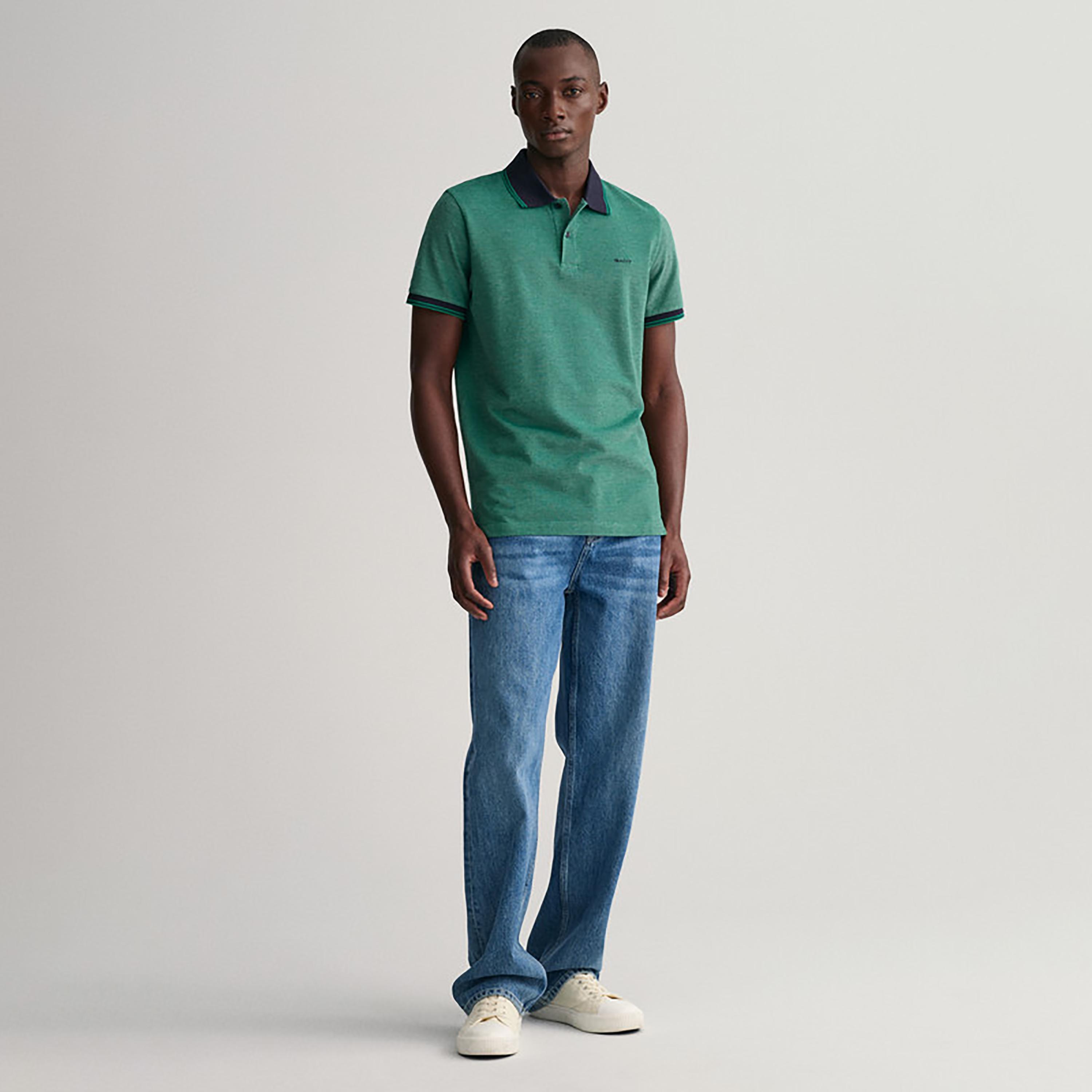 تي-شيرت بولو من جانت لوجو بأكمام قصيرة وياقة-men-clothing-tshirtsandpolos-polos-image-2