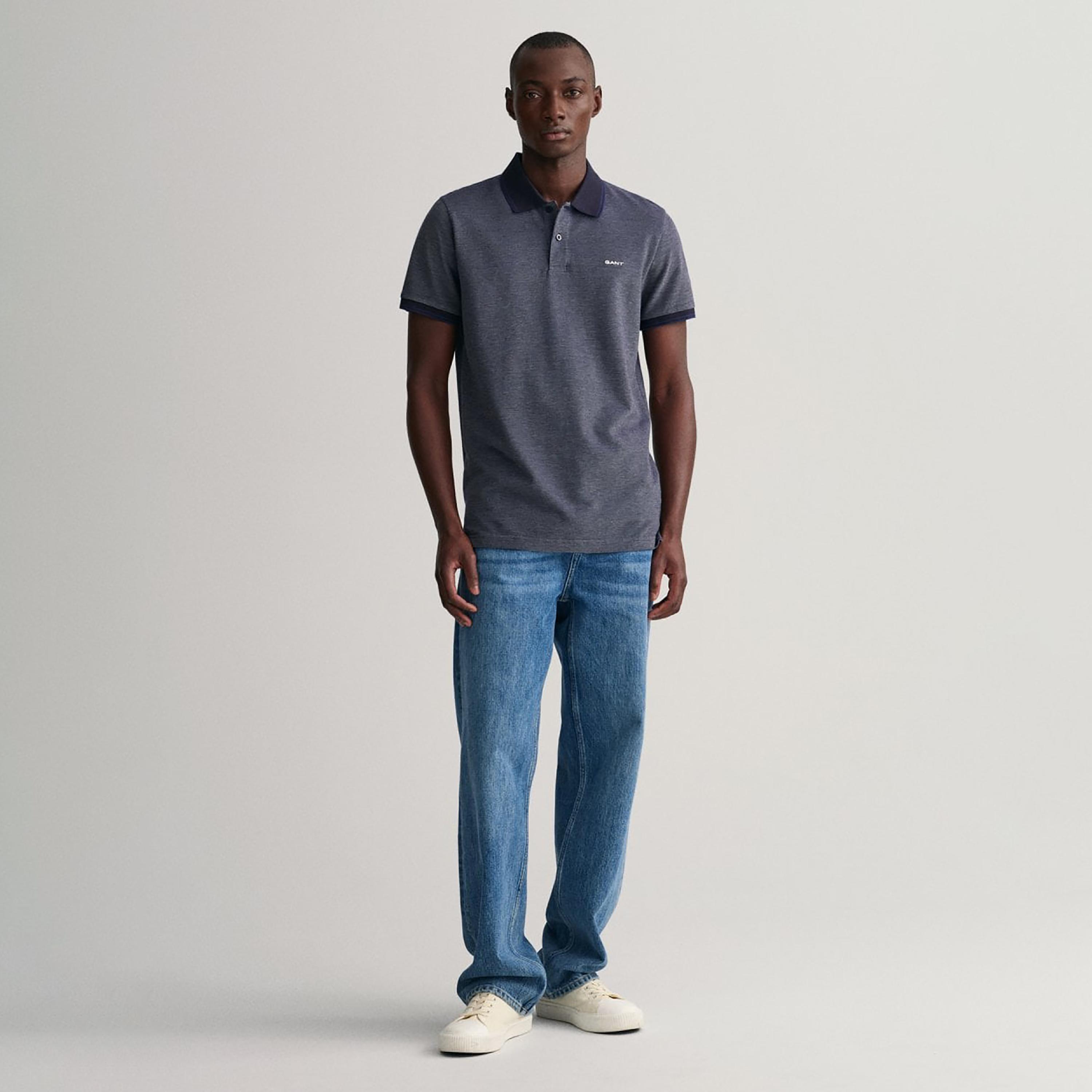 تي-شيرت بولو من جانت لوجو بأكمام قصيرة وياقة-men-clothing-tshirtsandpolos-polos-image-2